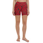 Christmas Leopard Yoga Shorts