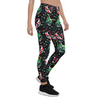 Christmas Lights & Cats Leggings