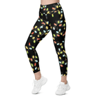 Christmas Lights Leggings With Pockets