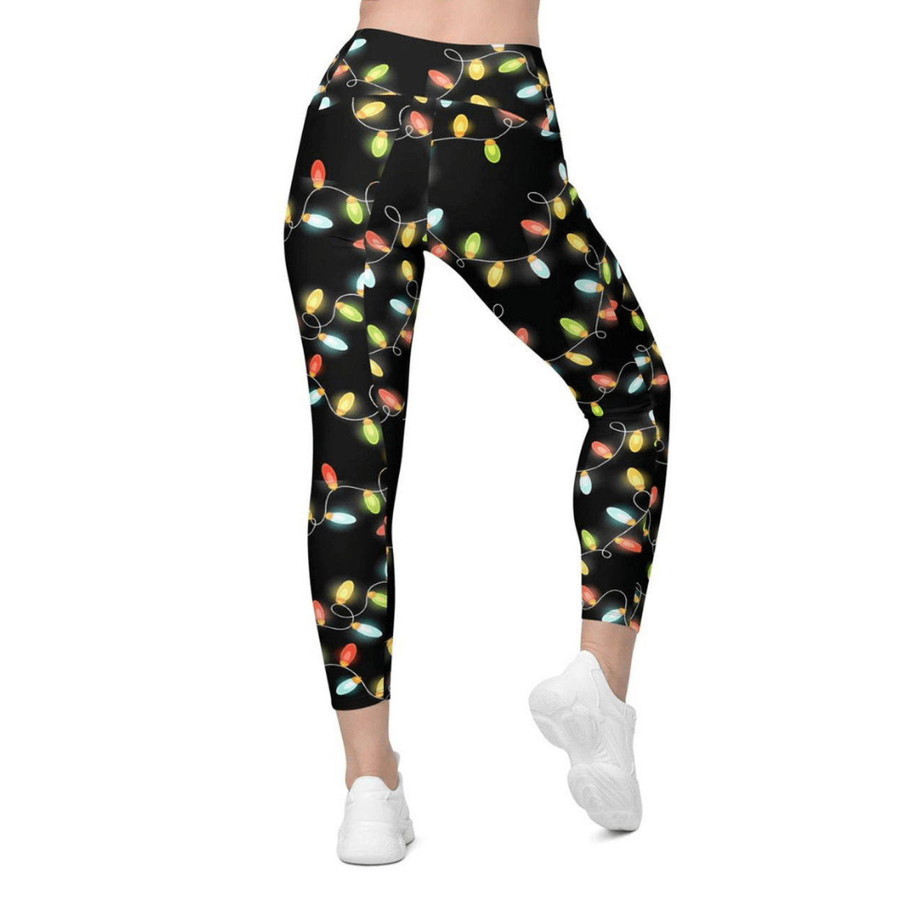 Christmas Lights Leggings With Pockets