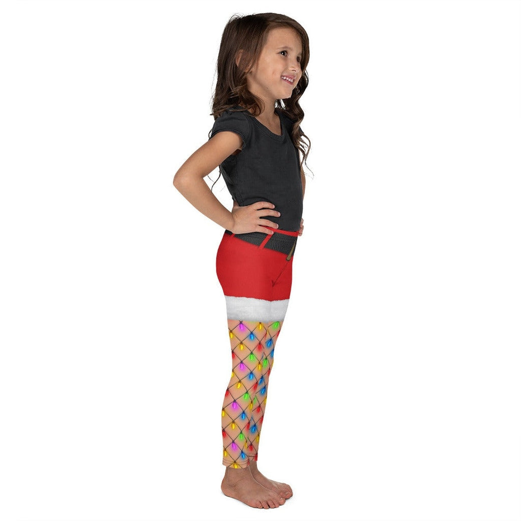 Christmas Lights Shorts Kid's Leggings