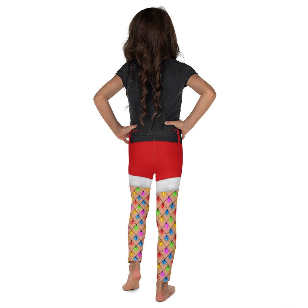 Christmas Lights Shorts Kid's Leggings