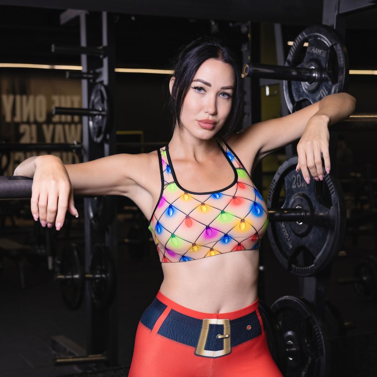 Christmas Lights Shorts Leggings