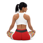 Christmas Lights Shorts Yoga Leggings