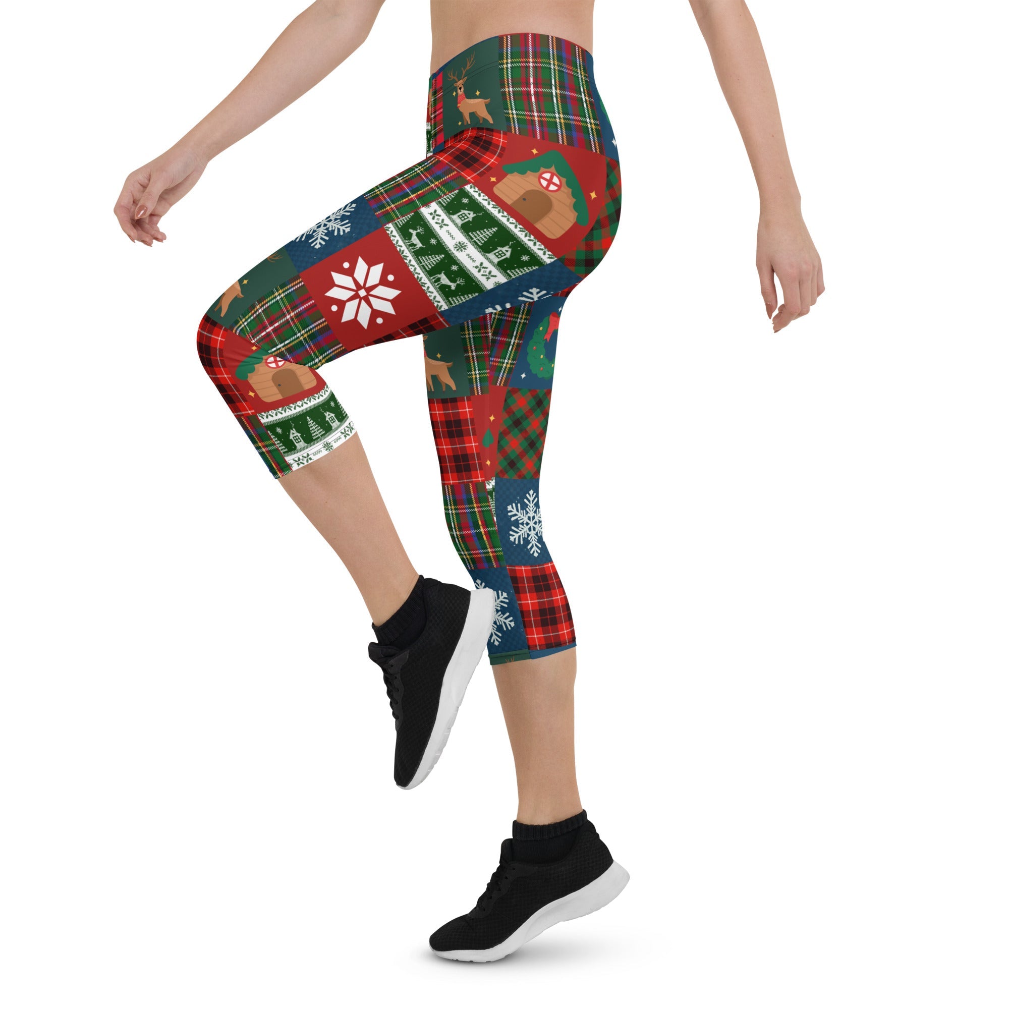 Christmas Patchwork Capris