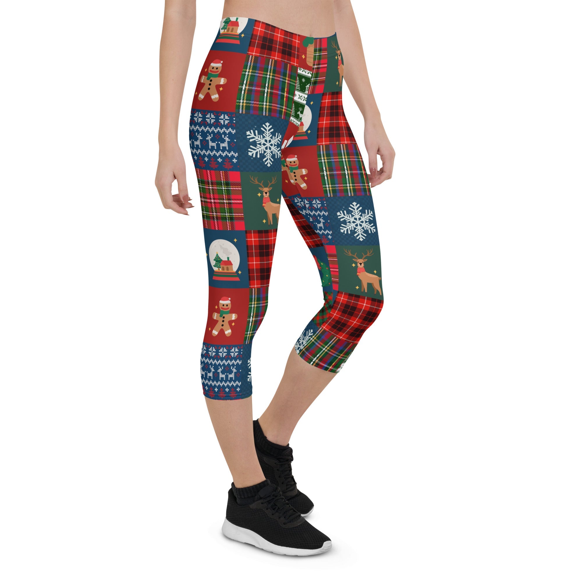 Christmas Patchwork Capris