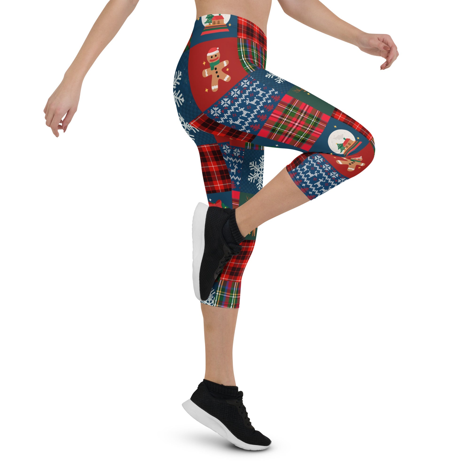 Christmas Patchwork Capris