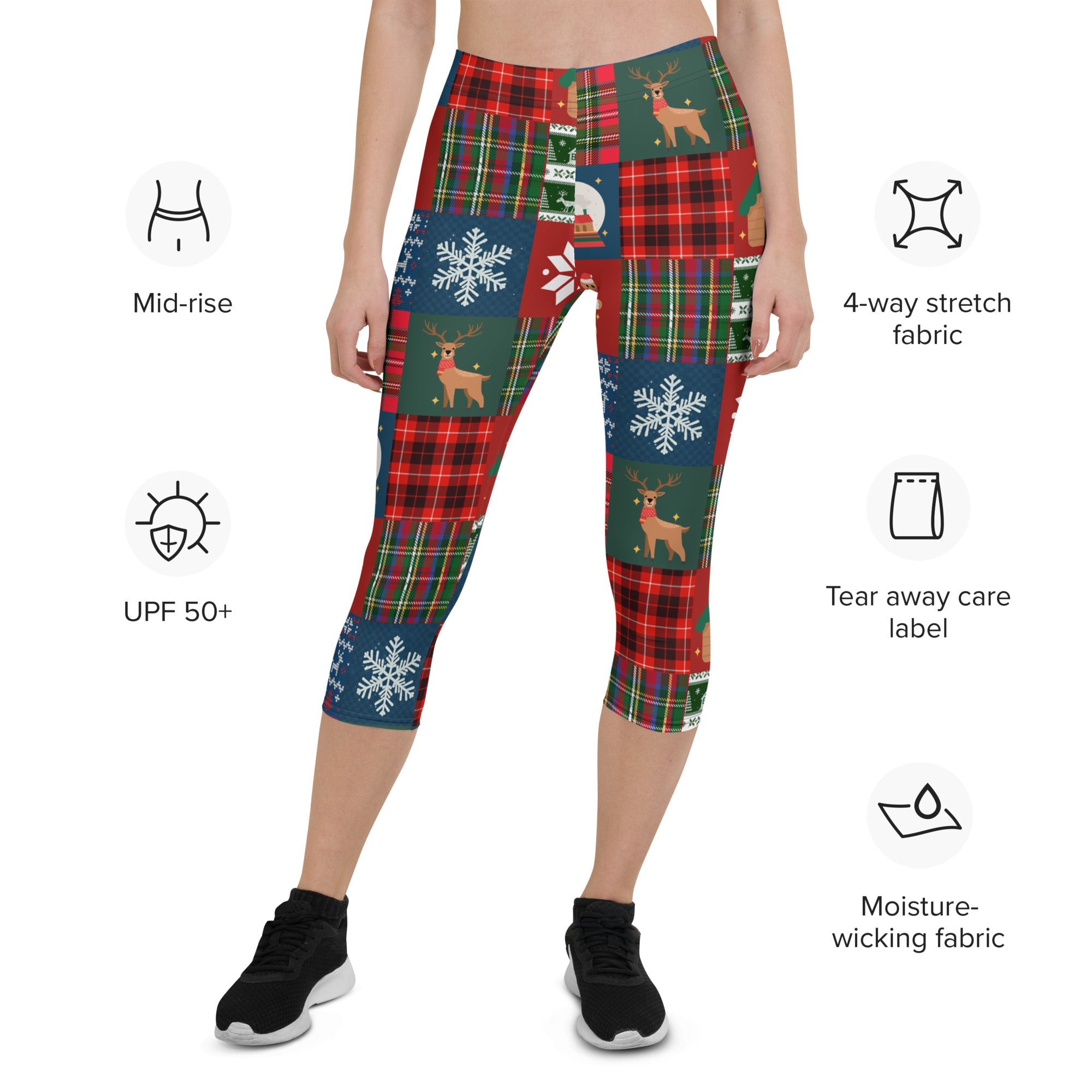 Christmas Patchwork Capris