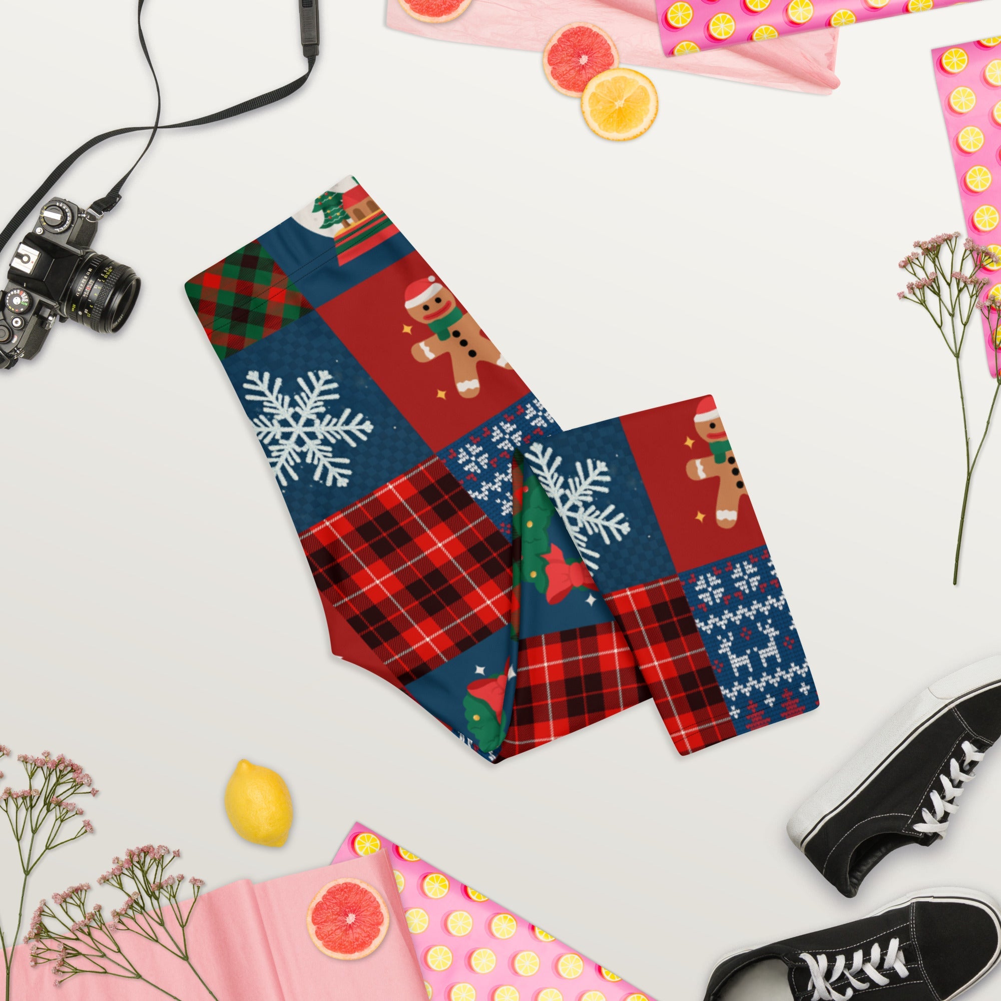 Christmas Patchwork Capris