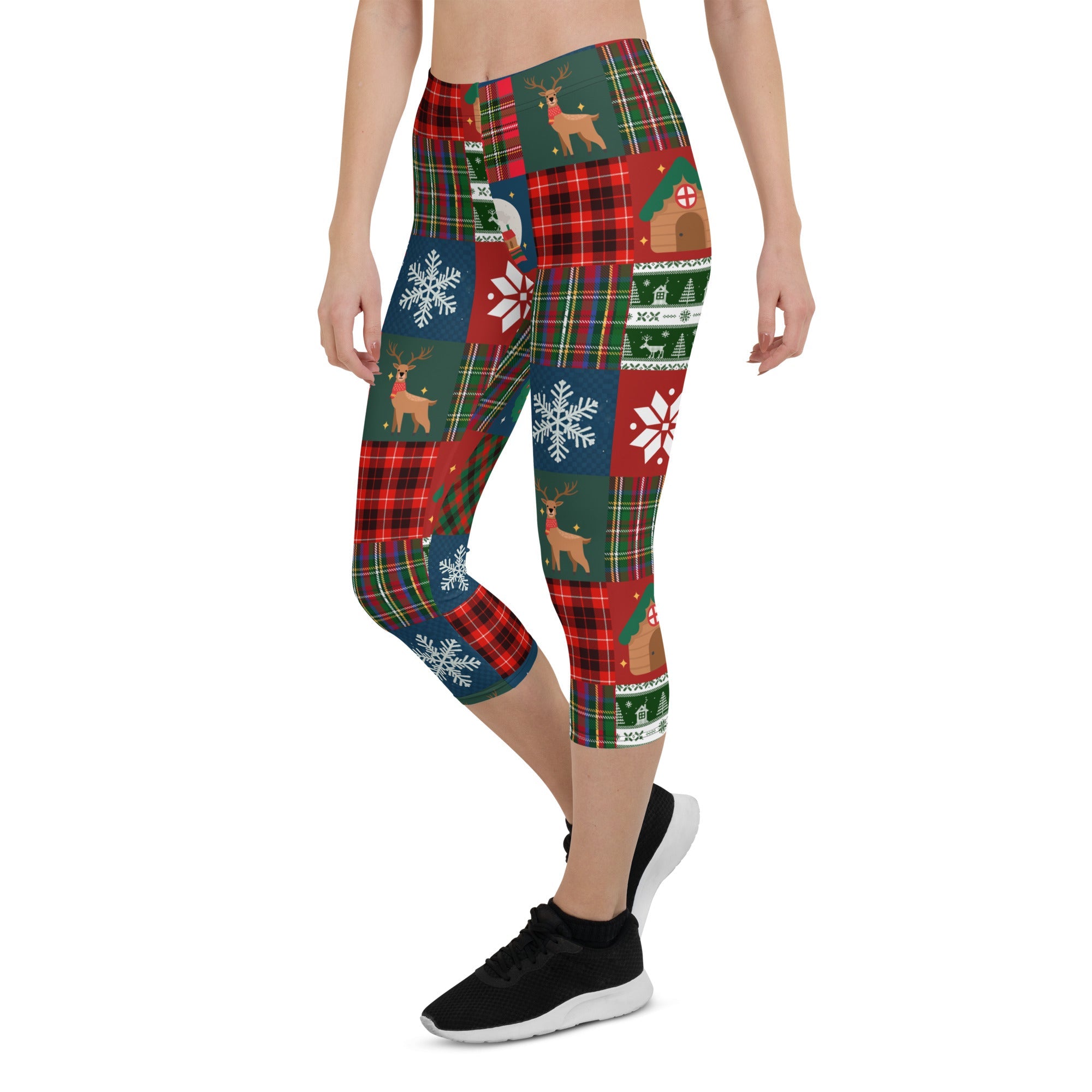 Christmas Patchwork Capris