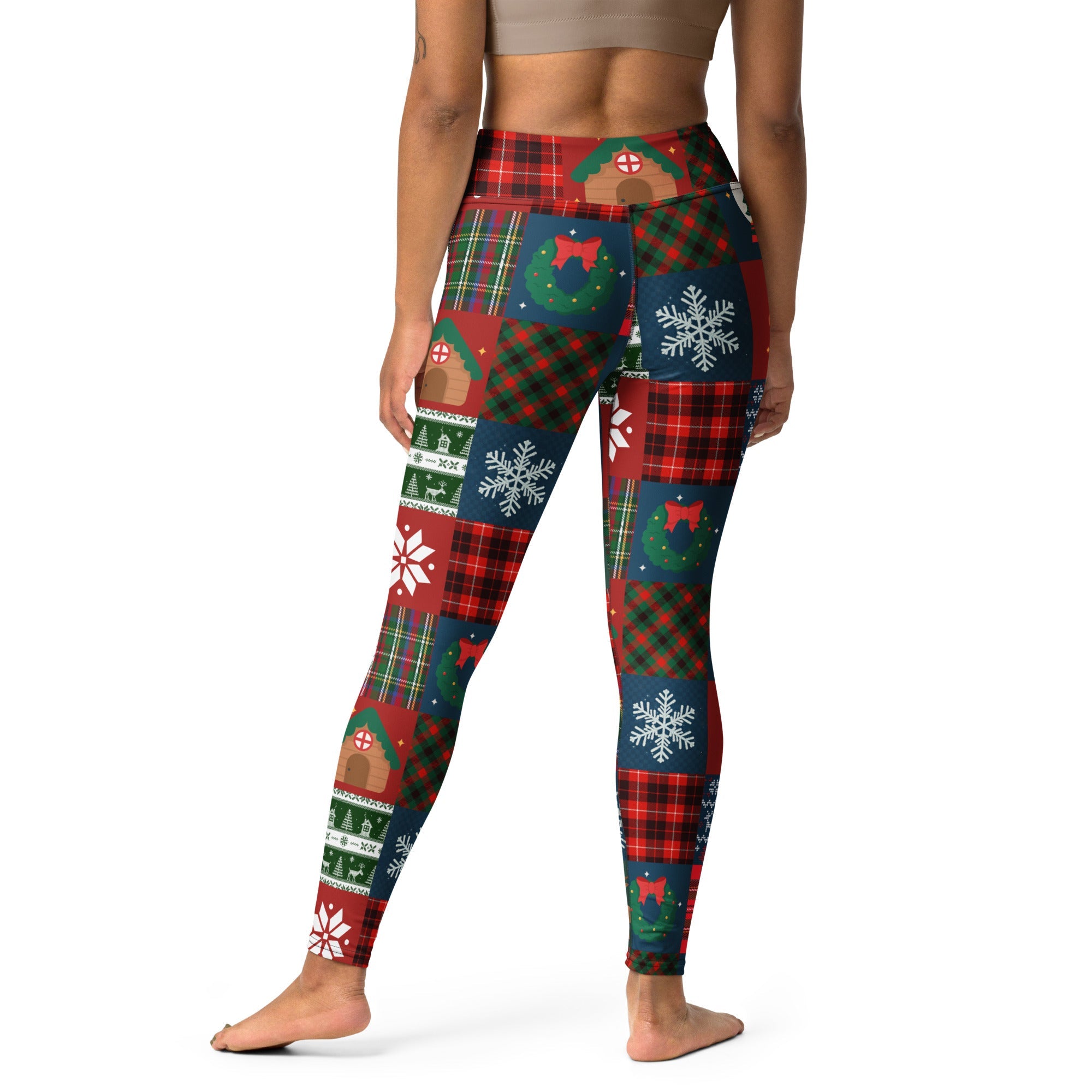 Christmas Patchwork Yoga Leggings