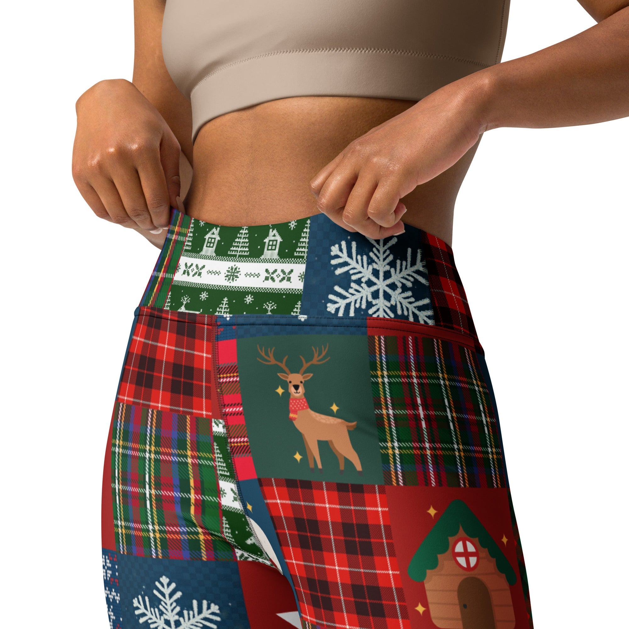 Christmas Patchwork Yoga Leggings