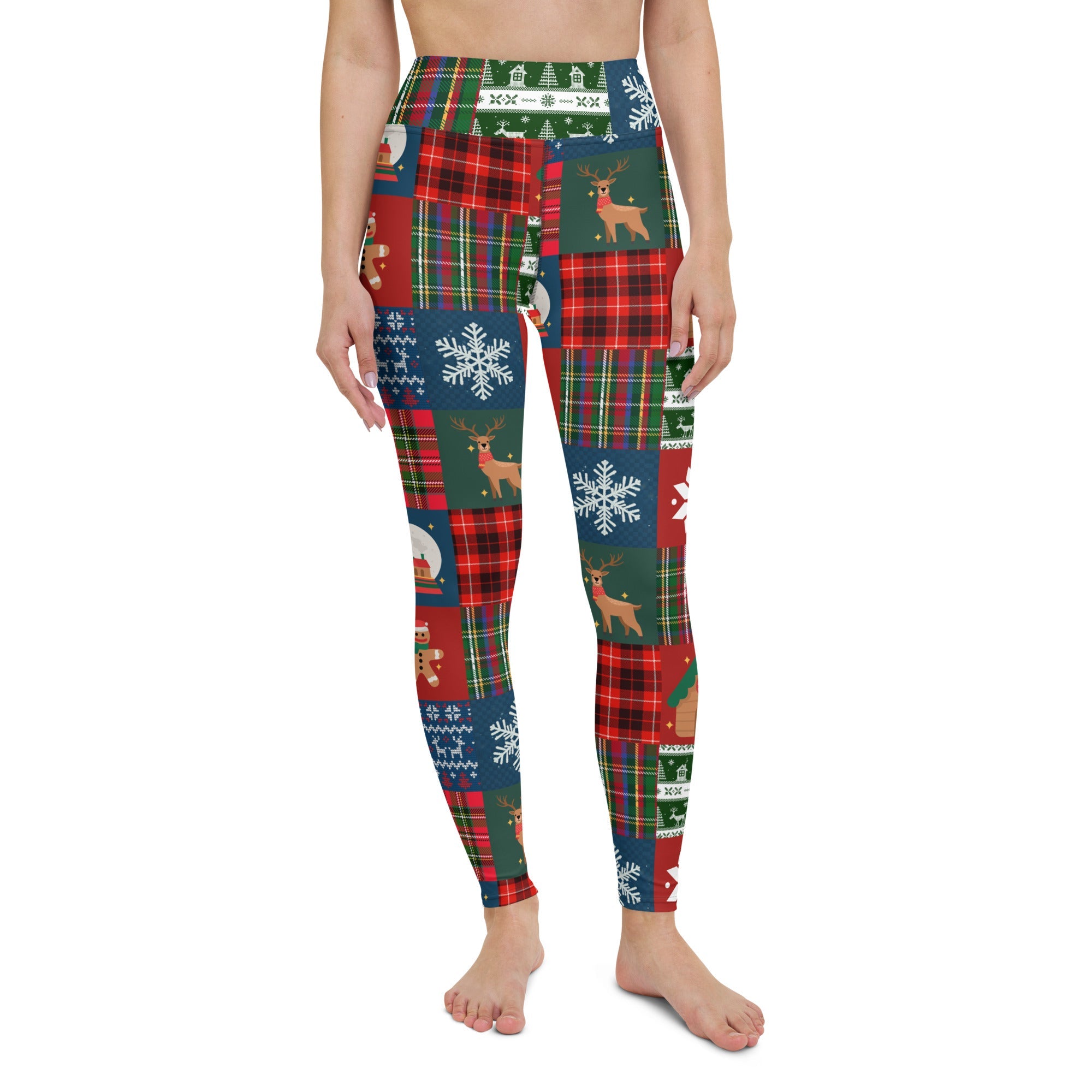 Christmas Patchwork Yoga Leggings