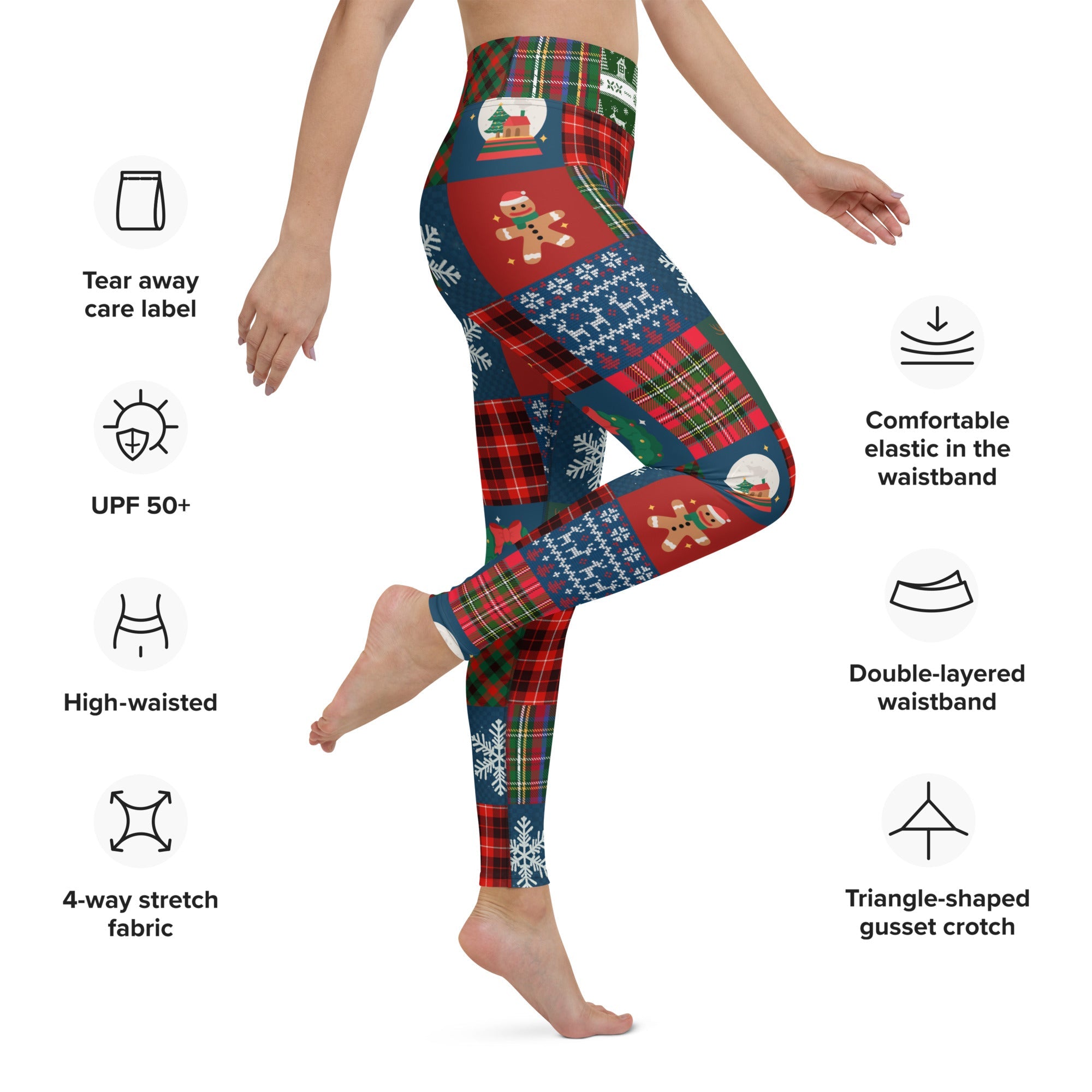 Christmas Patchwork Yoga Leggings