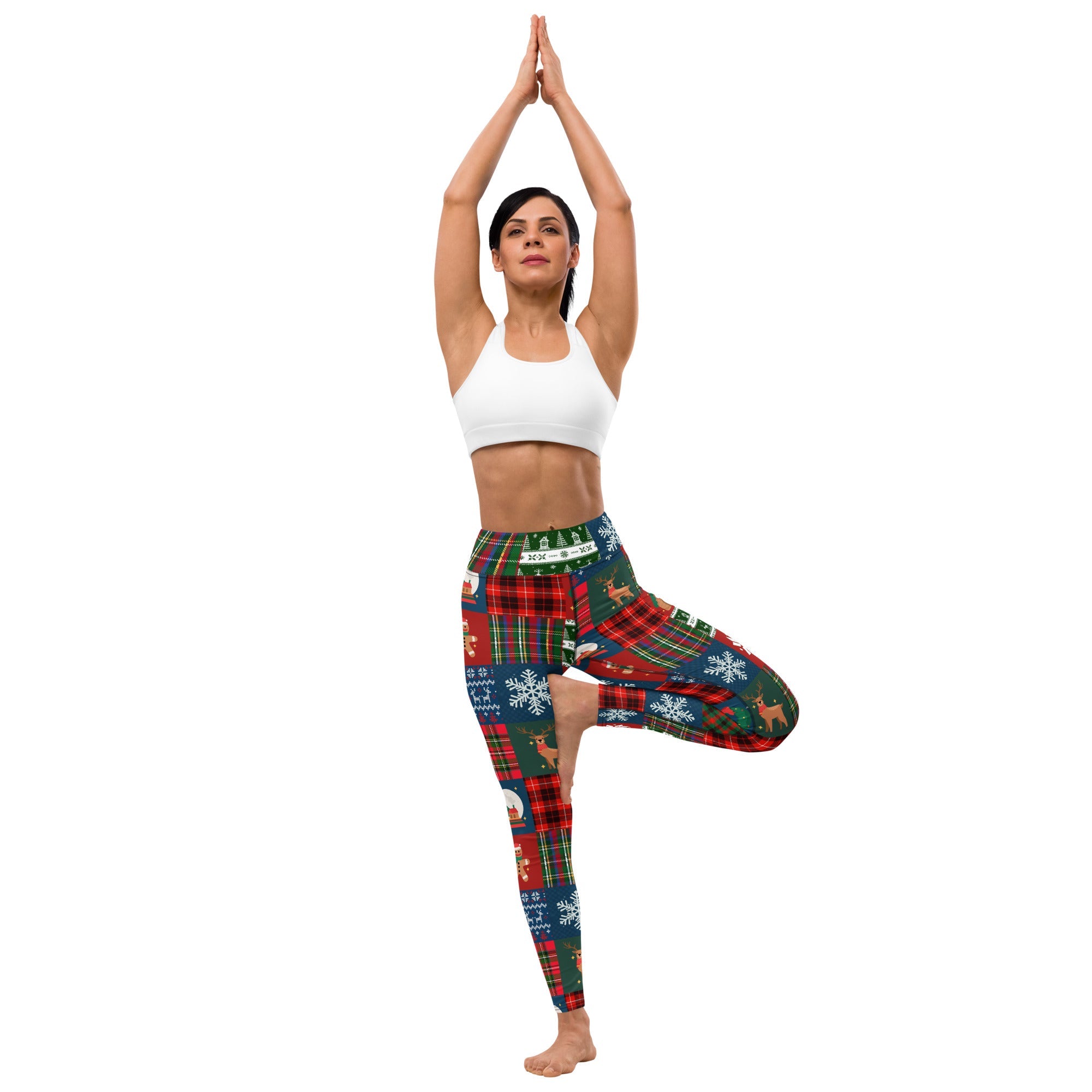 Christmas Patchwork Yoga Leggings