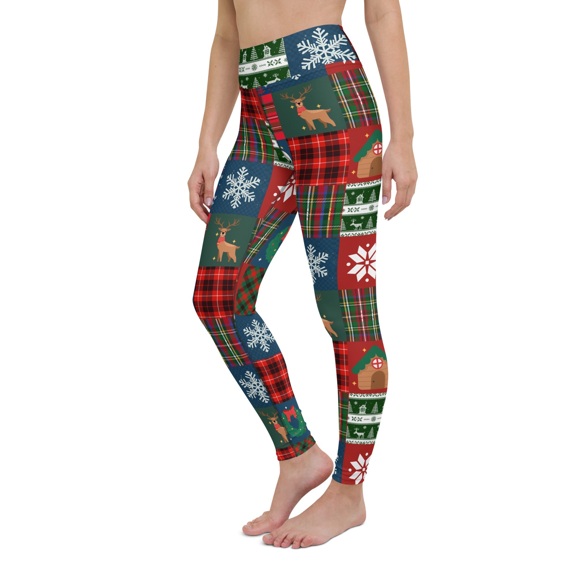 Christmas Patchwork Yoga Leggings