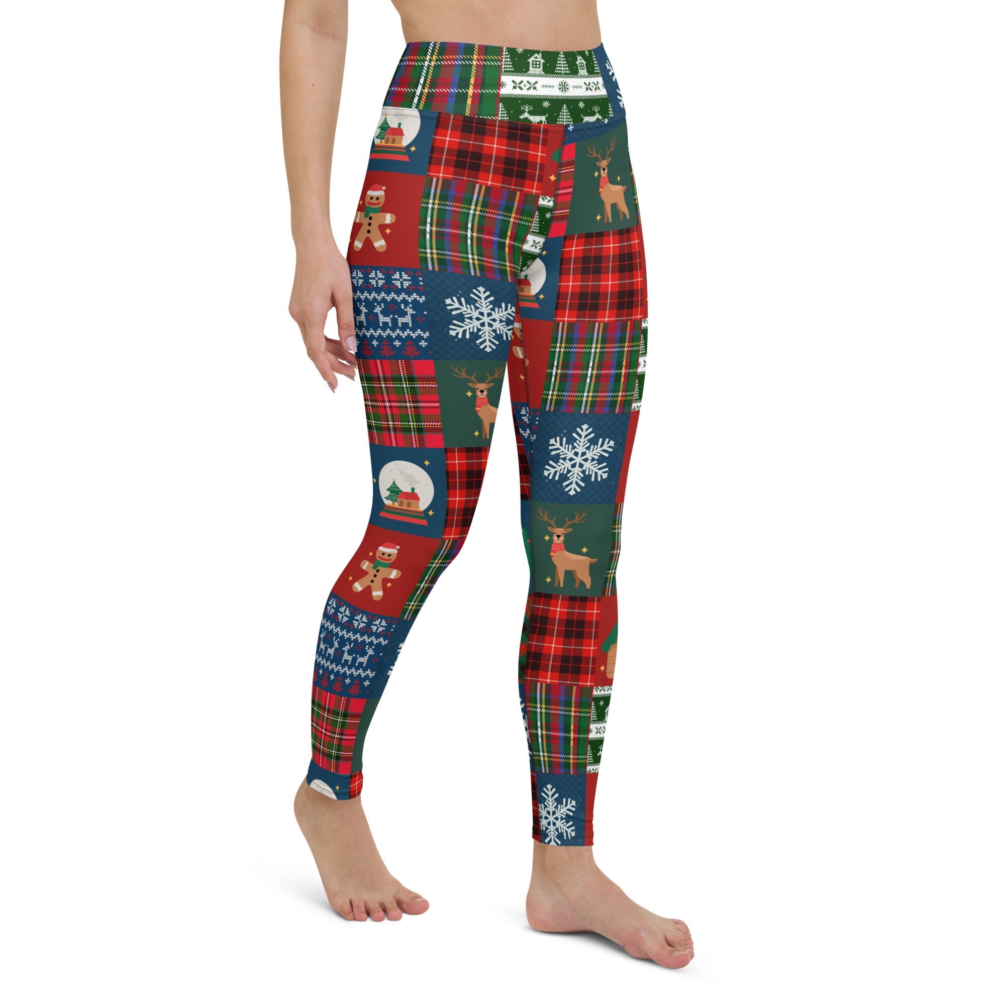 Christmas Patchwork Yoga Leggings