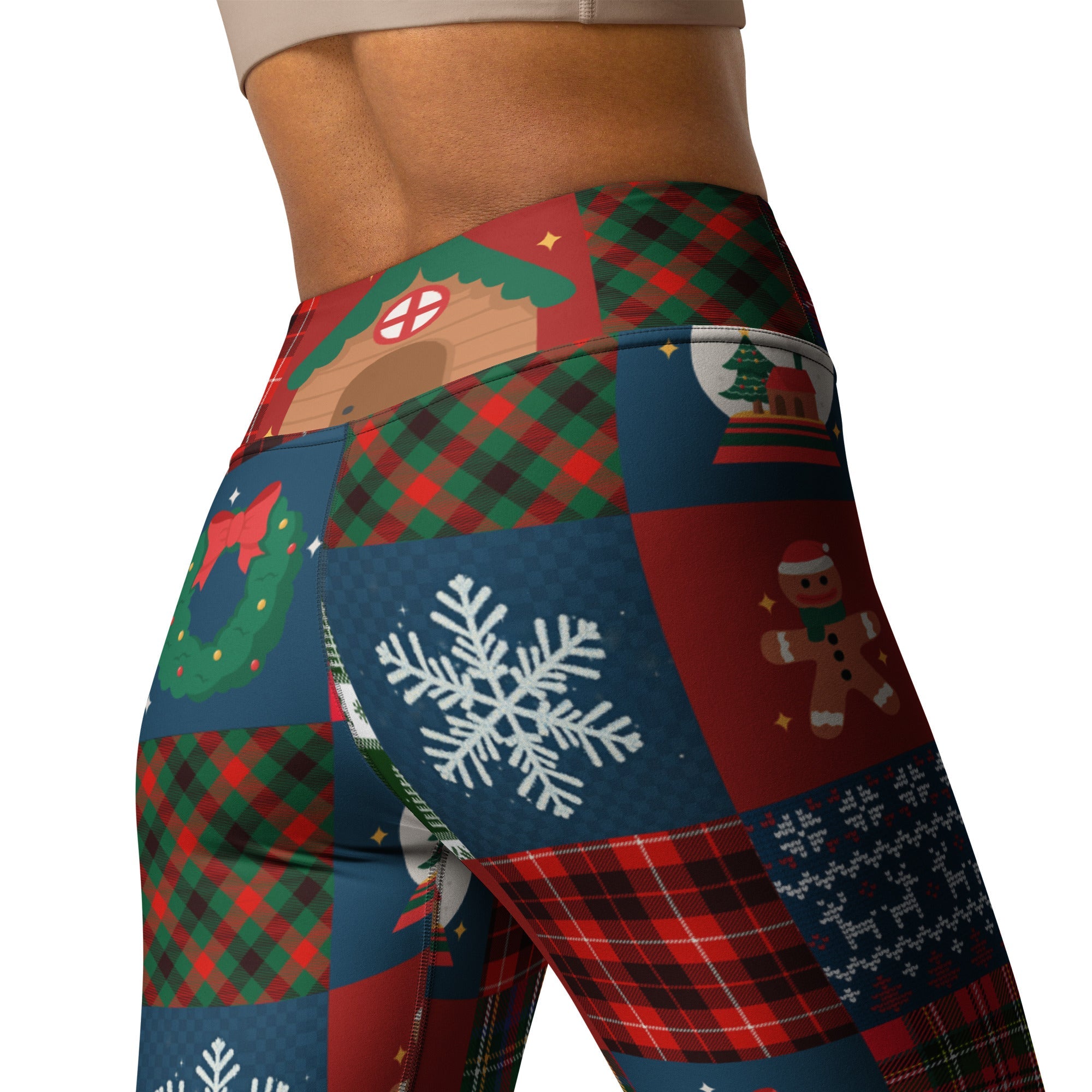 Christmas Patchwork Yoga Leggings