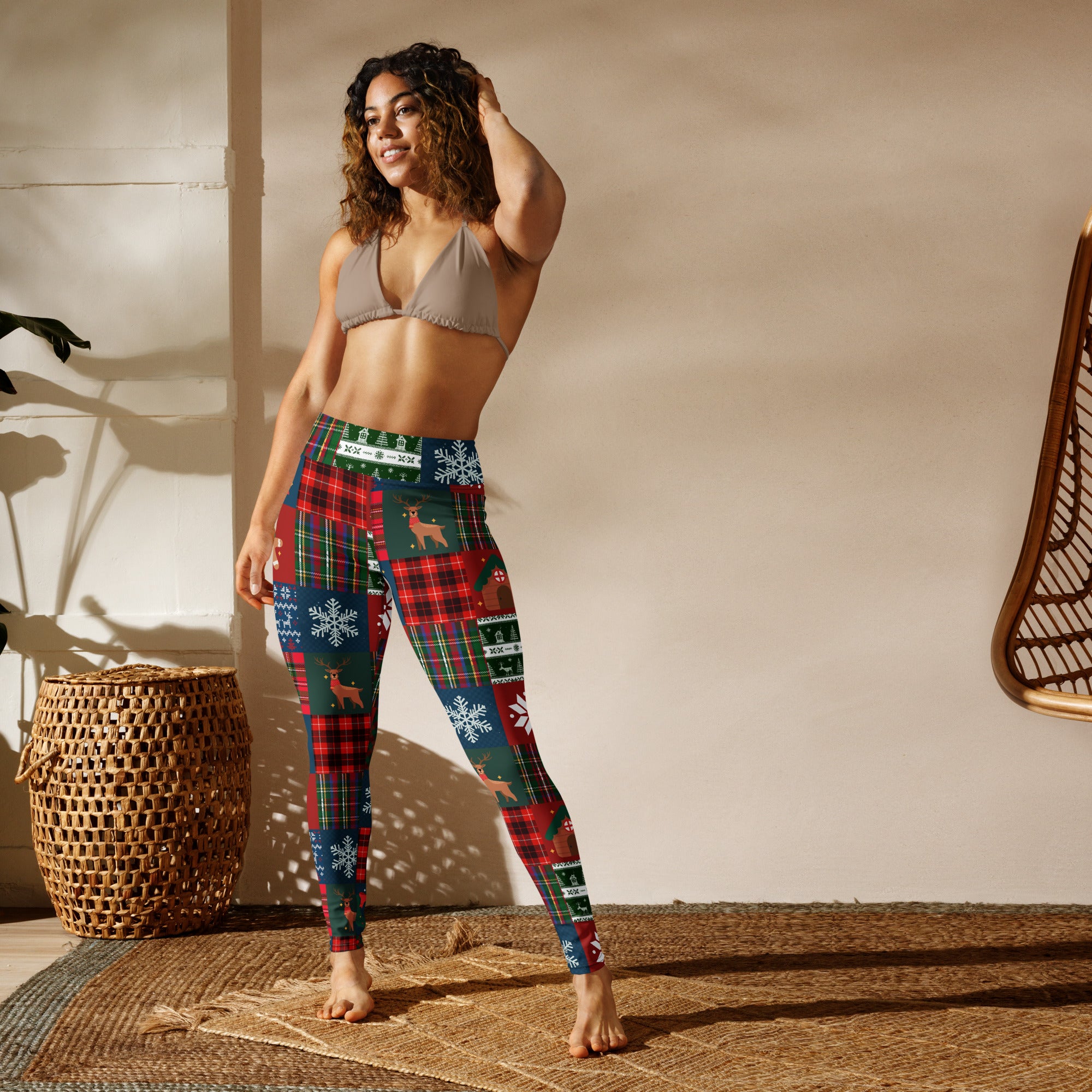 Christmas Patchwork Yoga Leggings