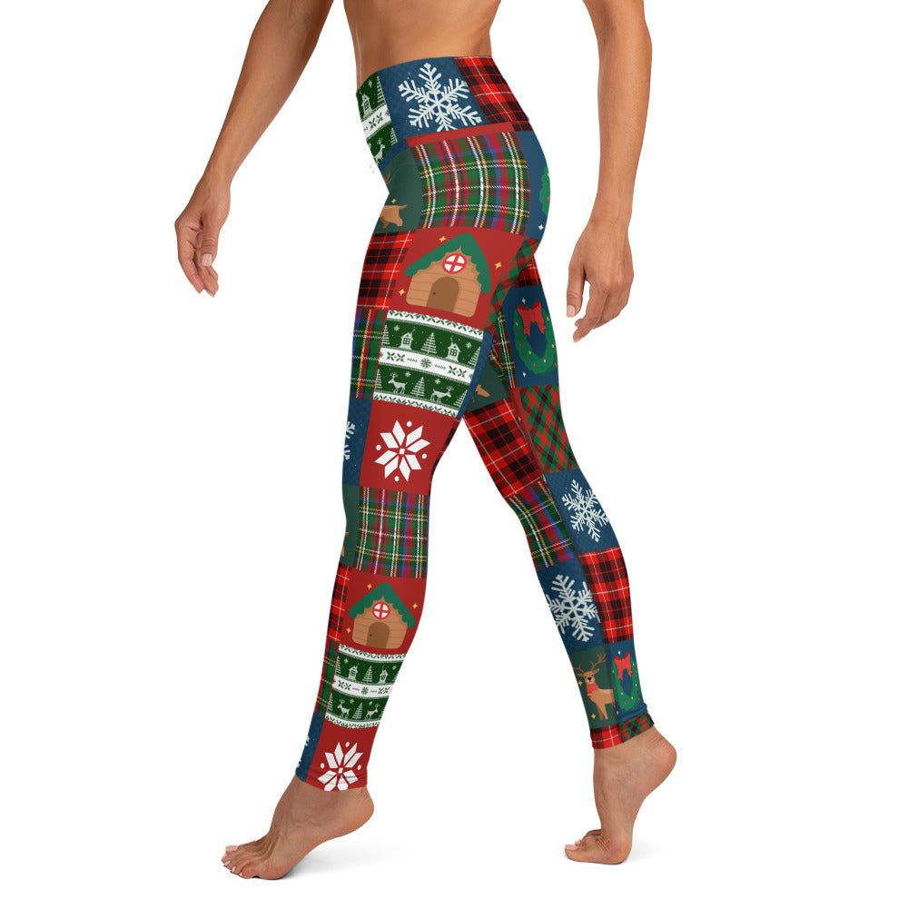 Christmas Patchwork Yoga Leggings