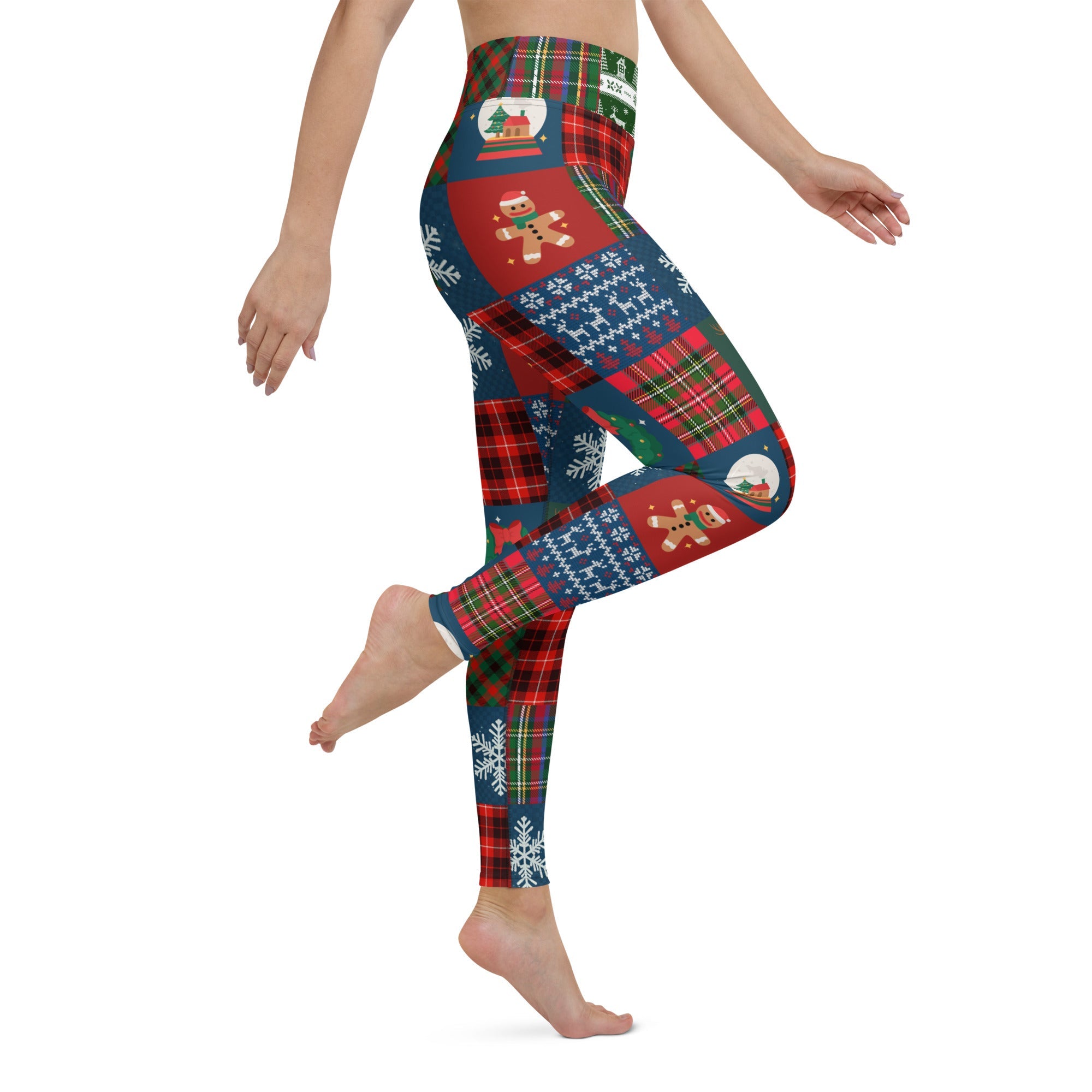 Christmas Patchwork Yoga Leggings