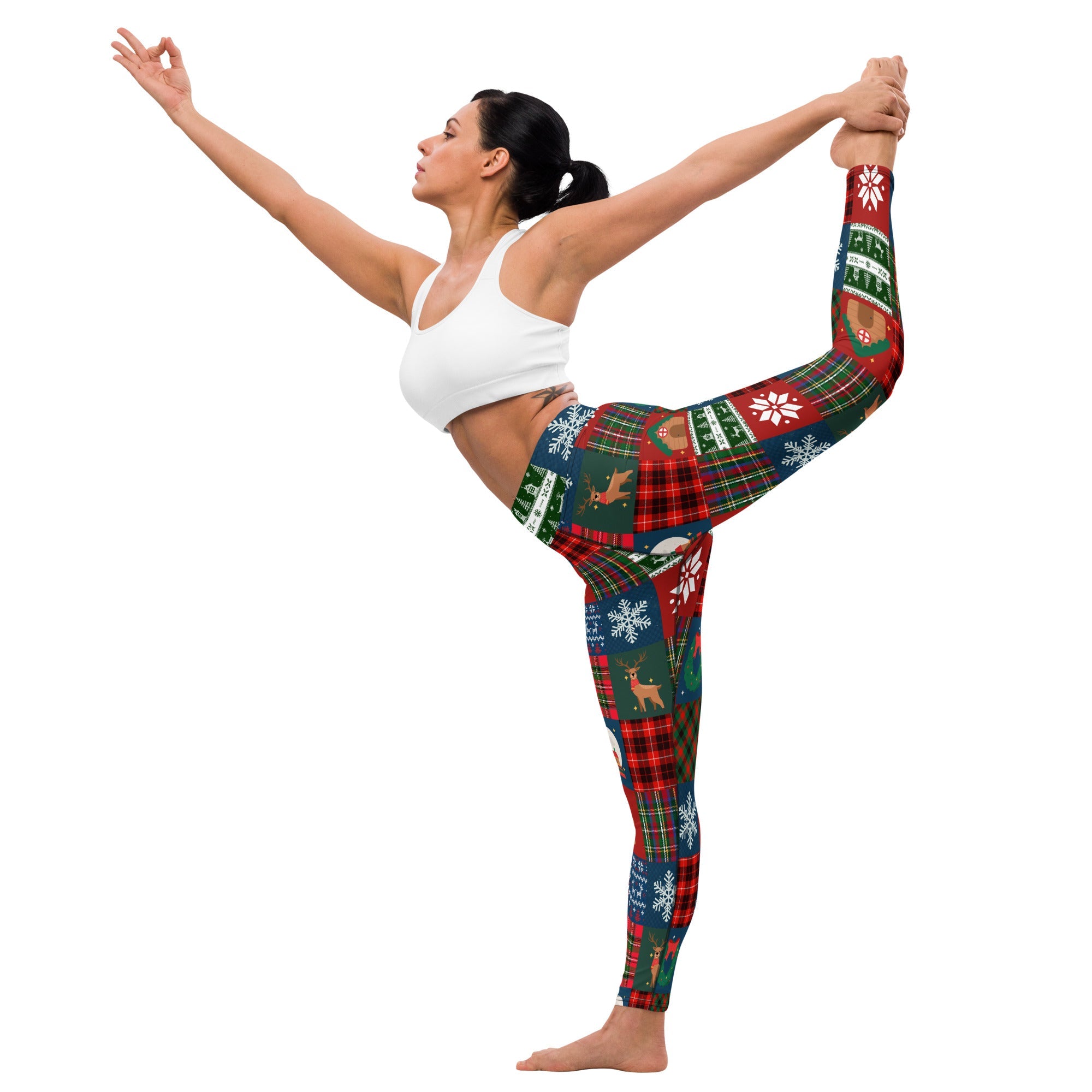 Christmas Patchwork Yoga Leggings