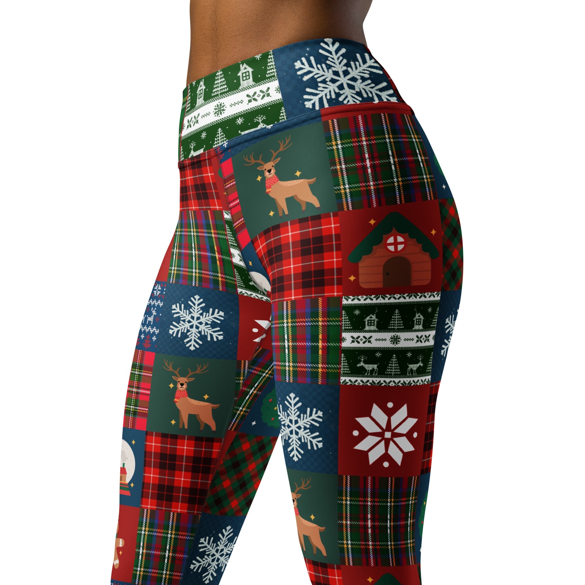 Christmas Patchwork Yoga Leggings