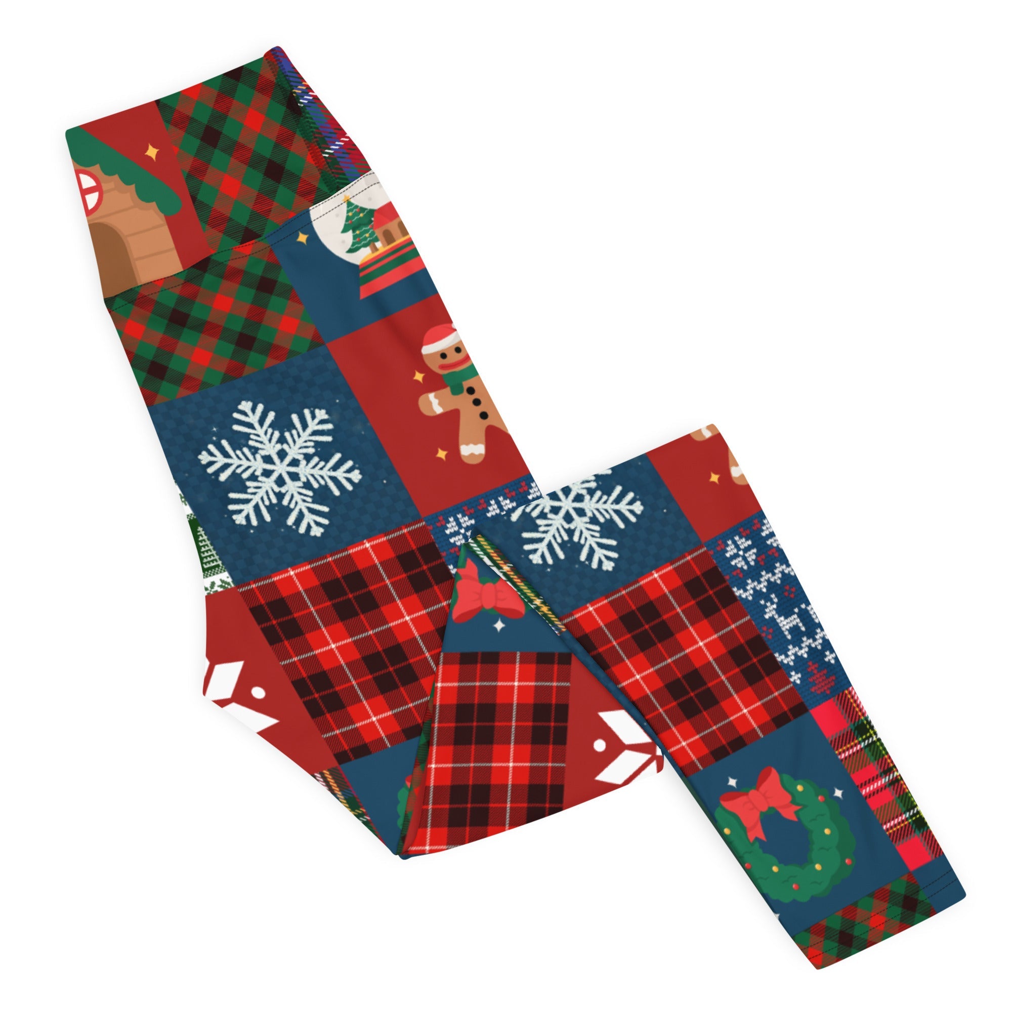 Christmas Patchwork Yoga Leggings