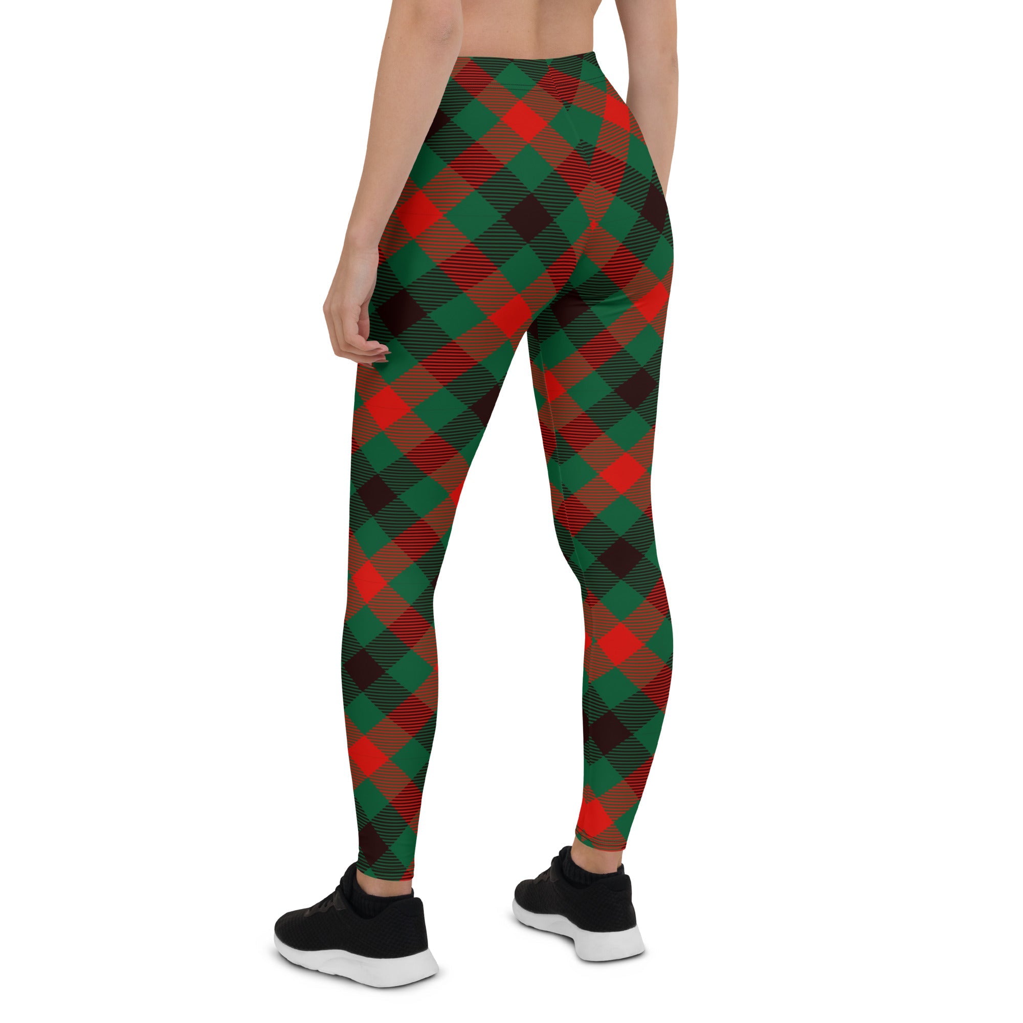 Christmas Plaid Leggings - Main Image