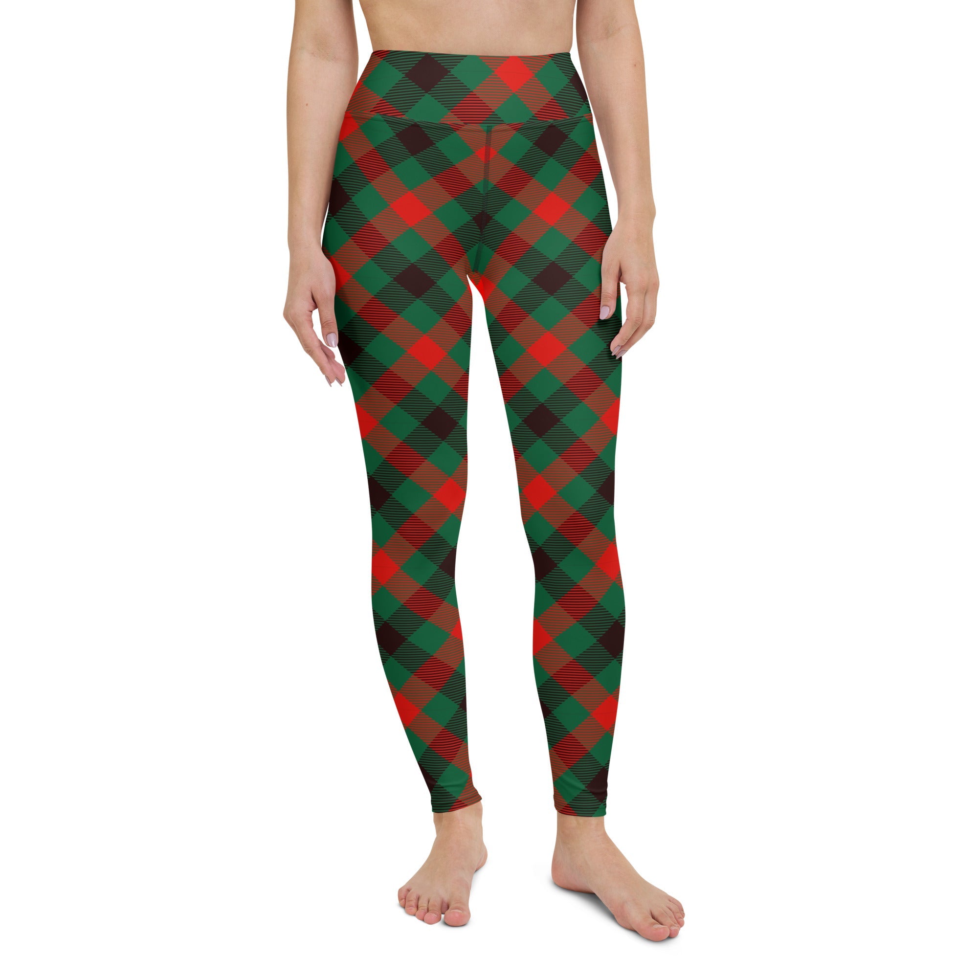 Christmas Plaid Yoga Leggings