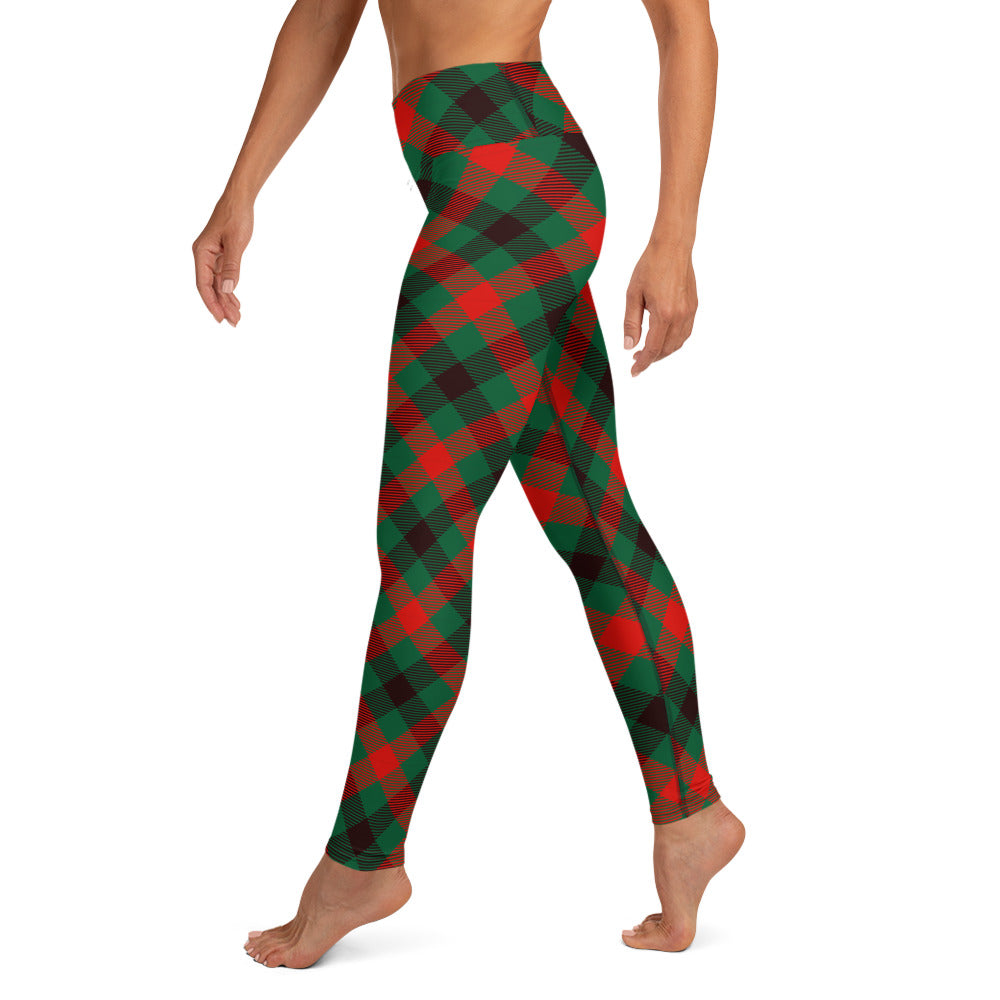Christmas Plaid Yoga Leggings