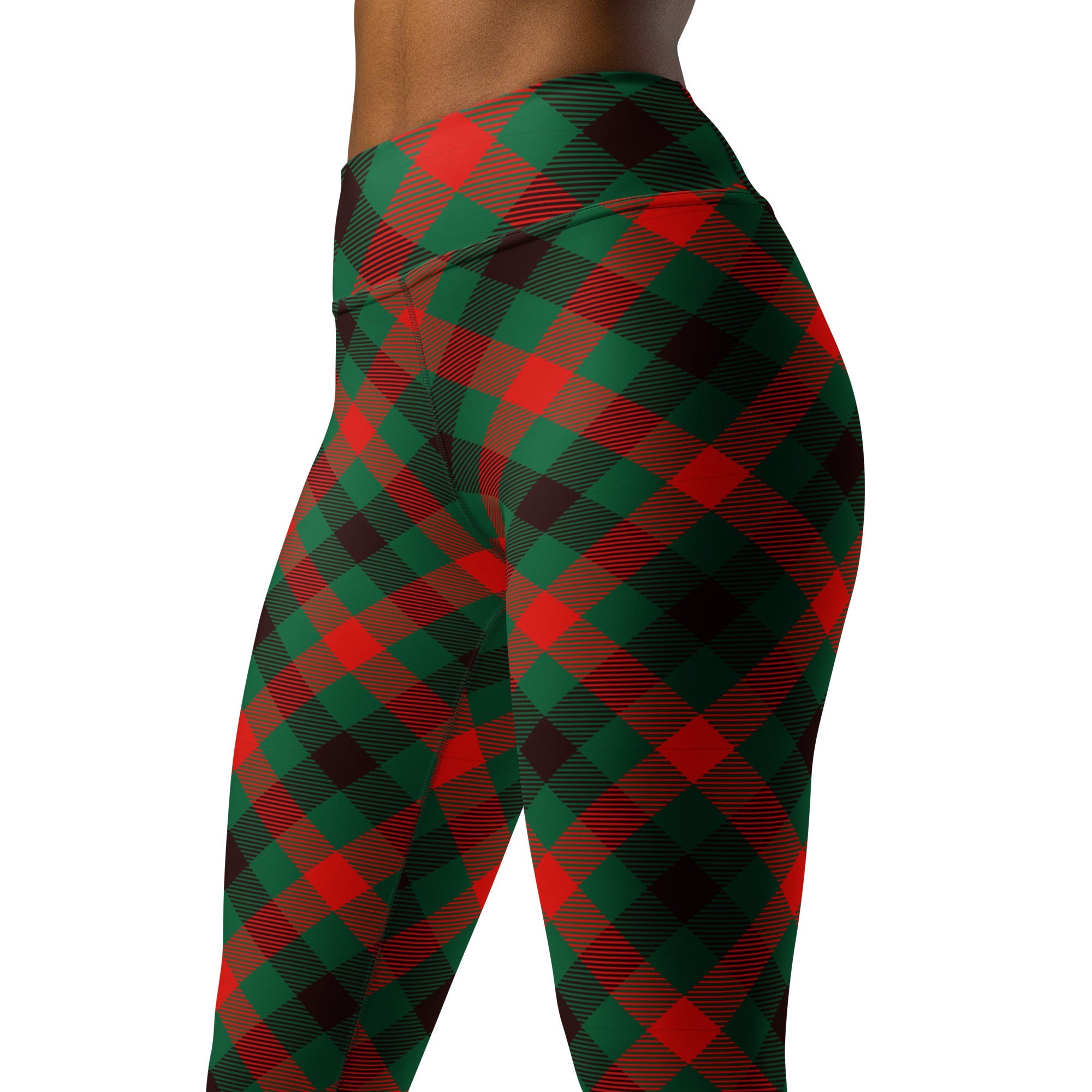 Christmas Plaid Yoga Leggings