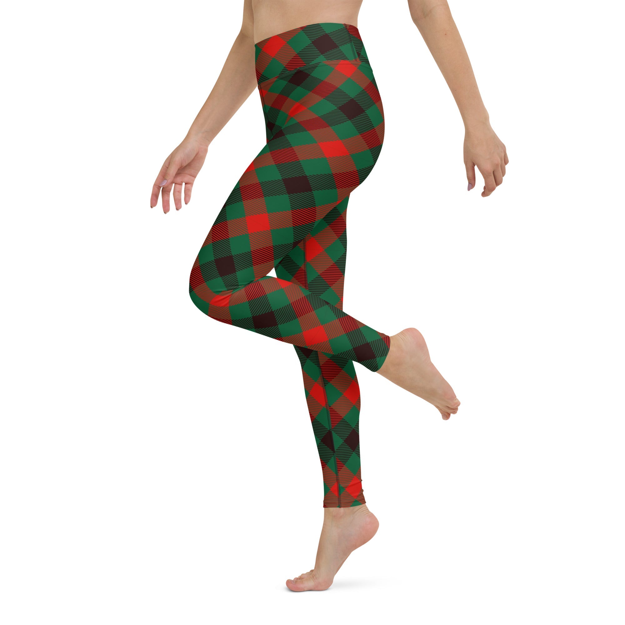 Christmas Plaid Yoga Leggings