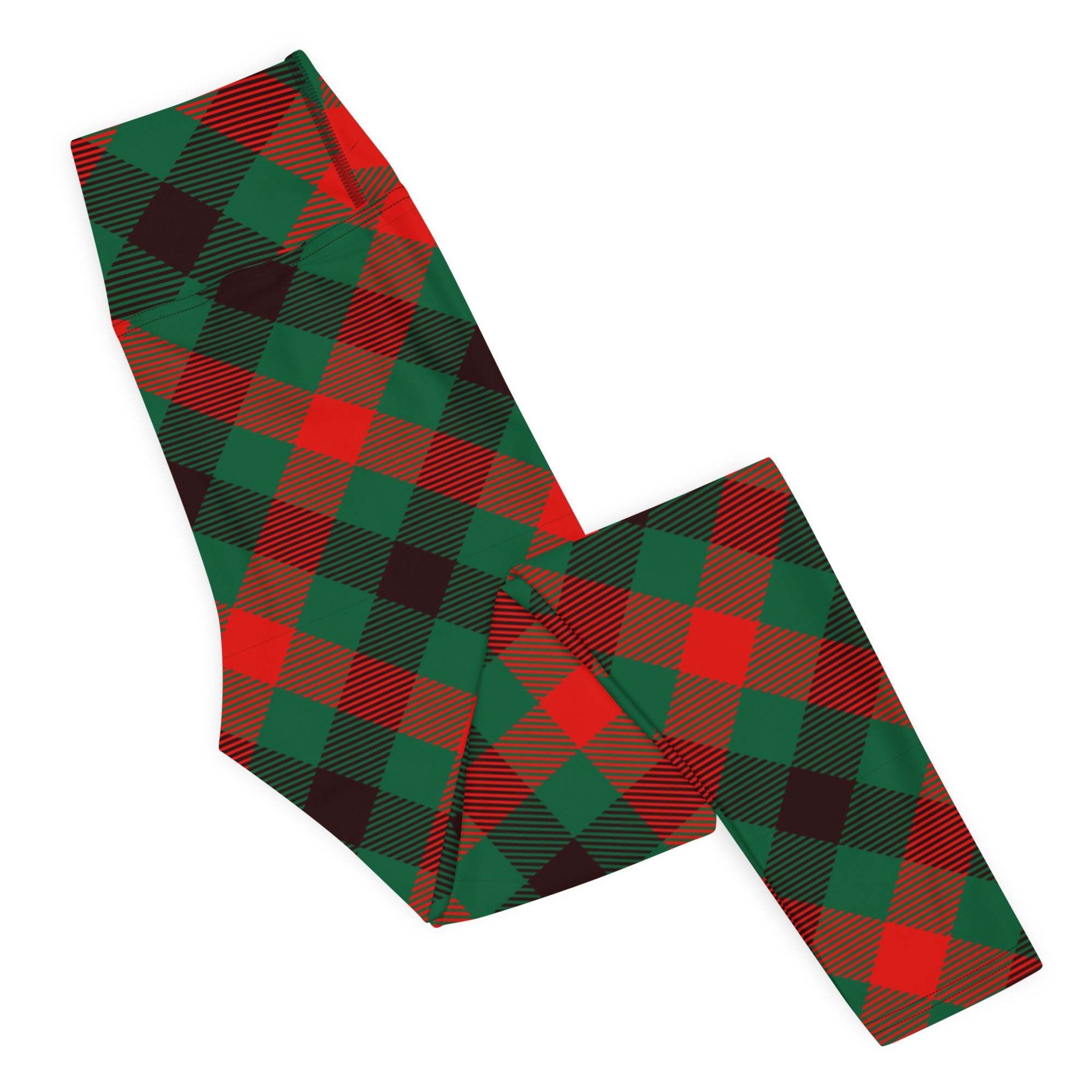 Christmas Plaid Yoga Leggings