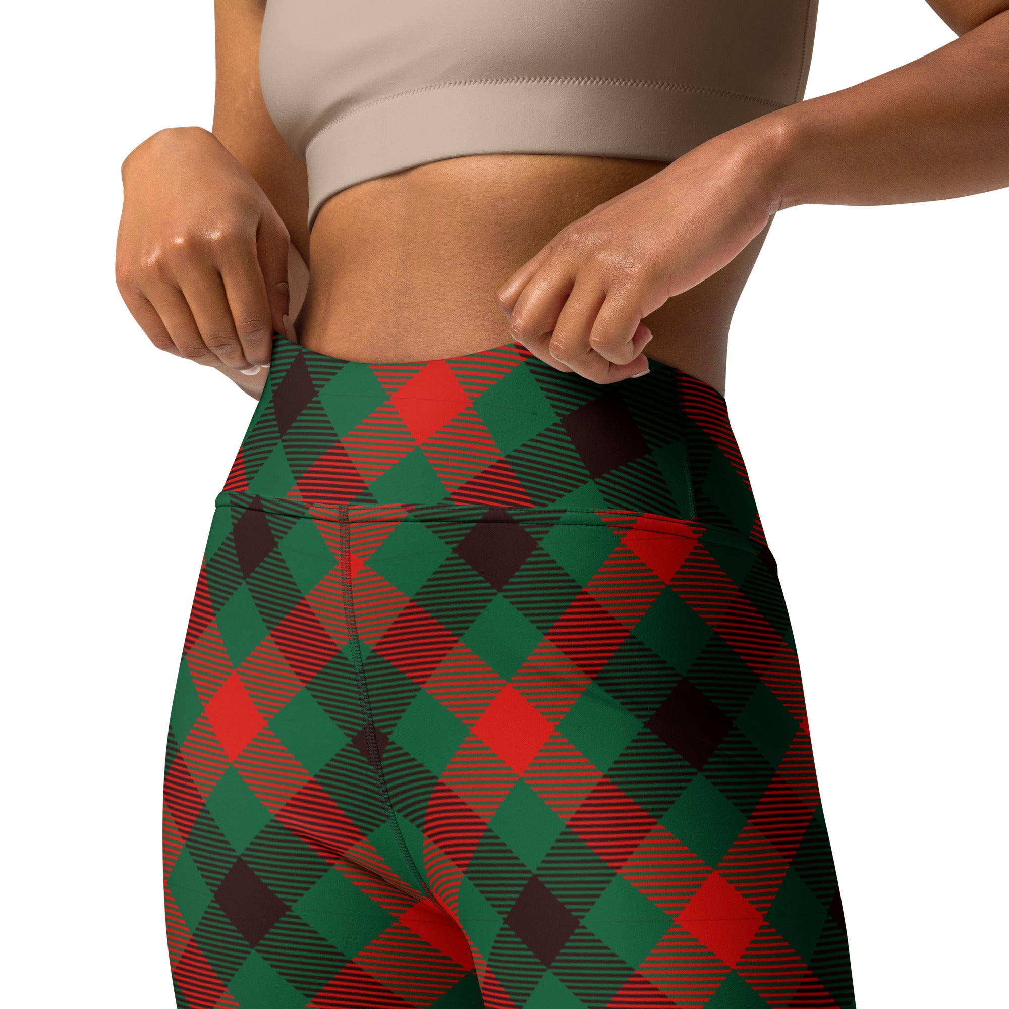 Christmas Plaid Yoga Leggings