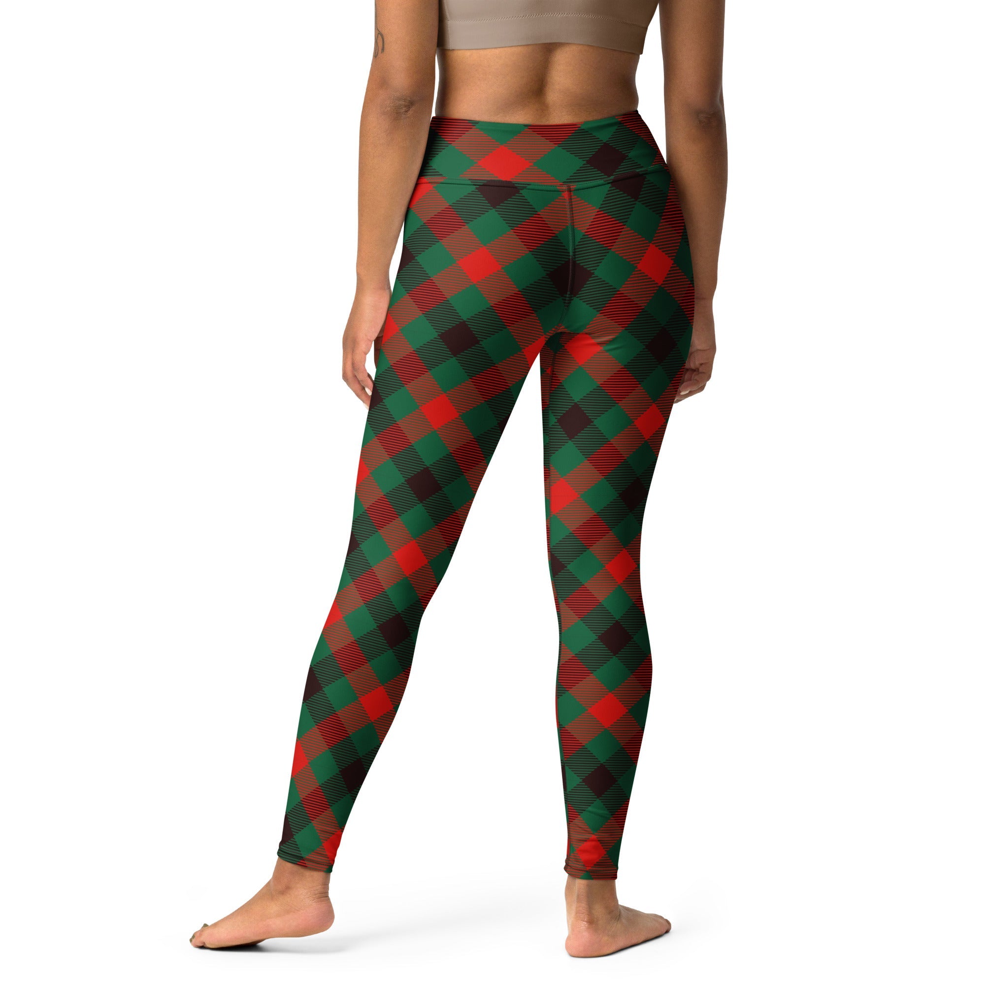 Christmas Plaid Yoga Leggings