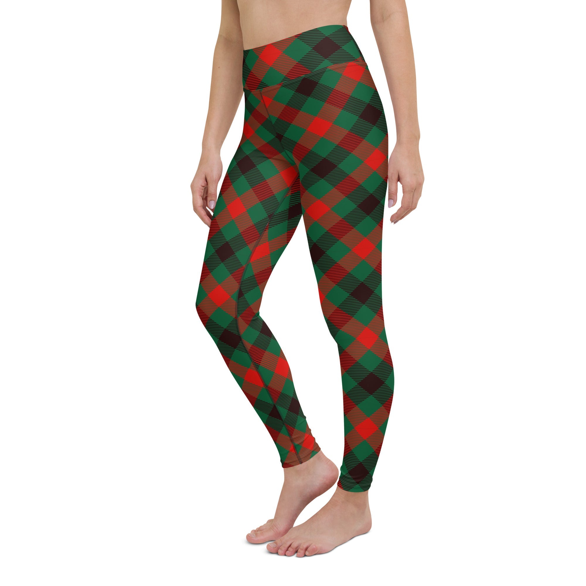 Christmas Plaid Yoga Leggings