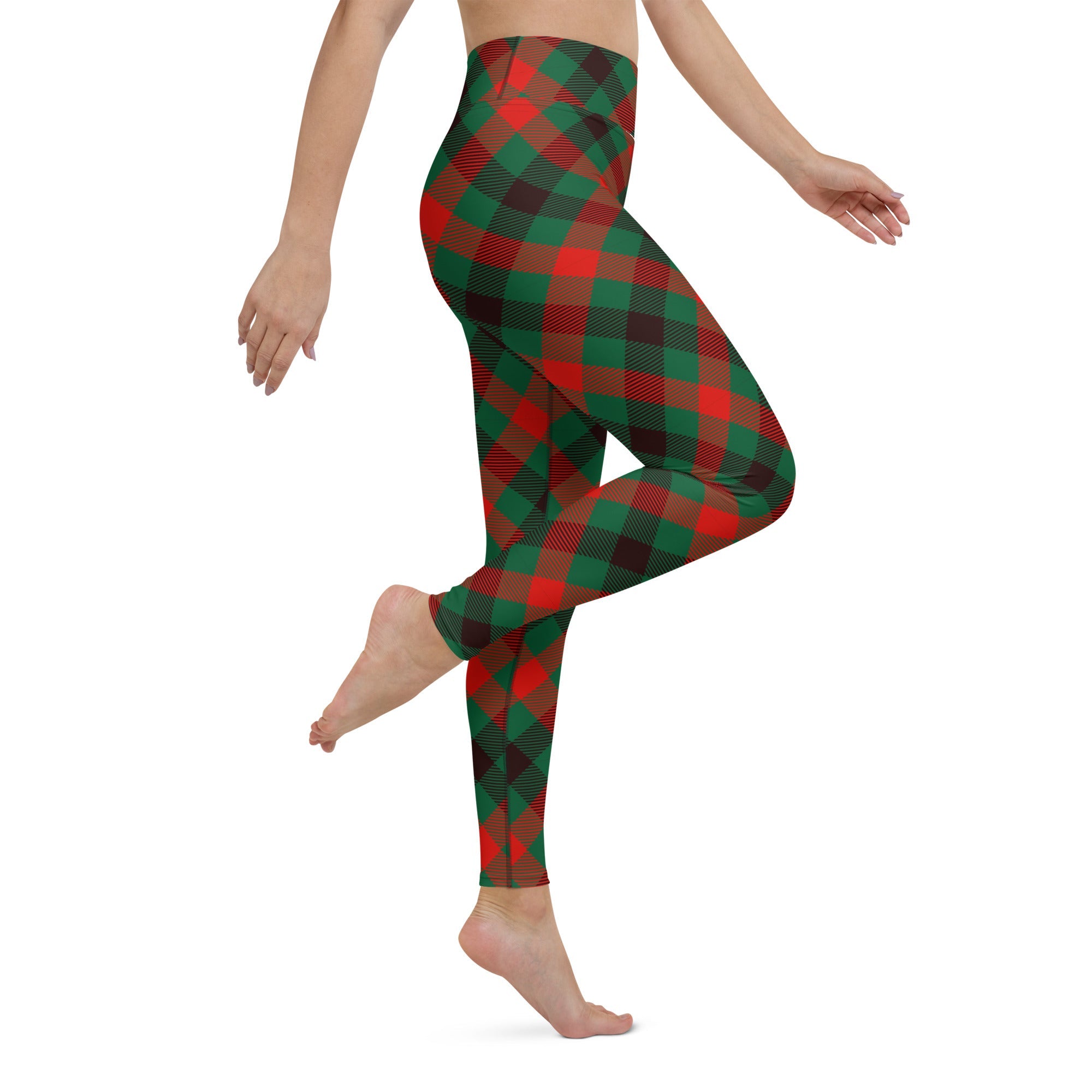 Christmas Plaid Yoga Leggings