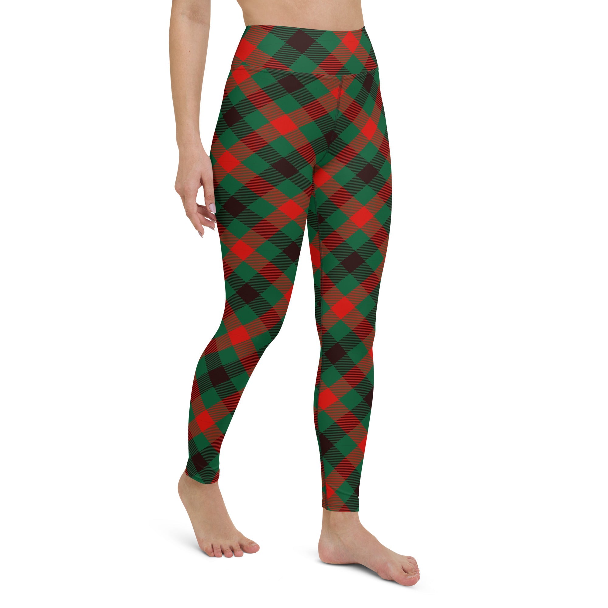 Christmas Plaid Yoga Leggings