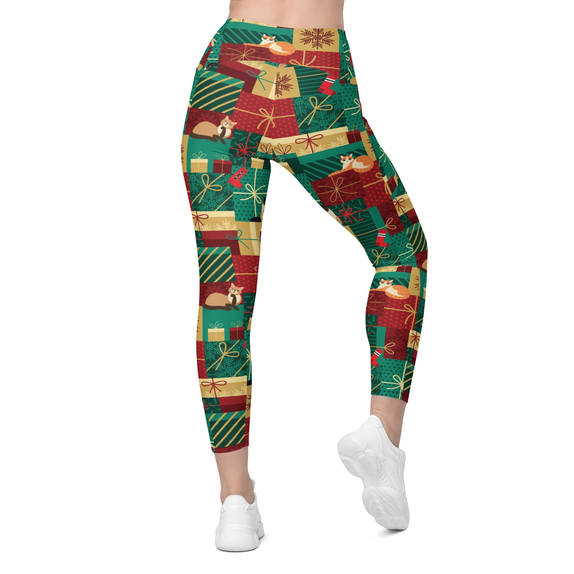 Christmas Presents Leggings With Pockets