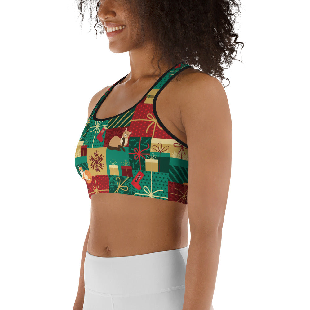 Christmas Presents Sports Bra