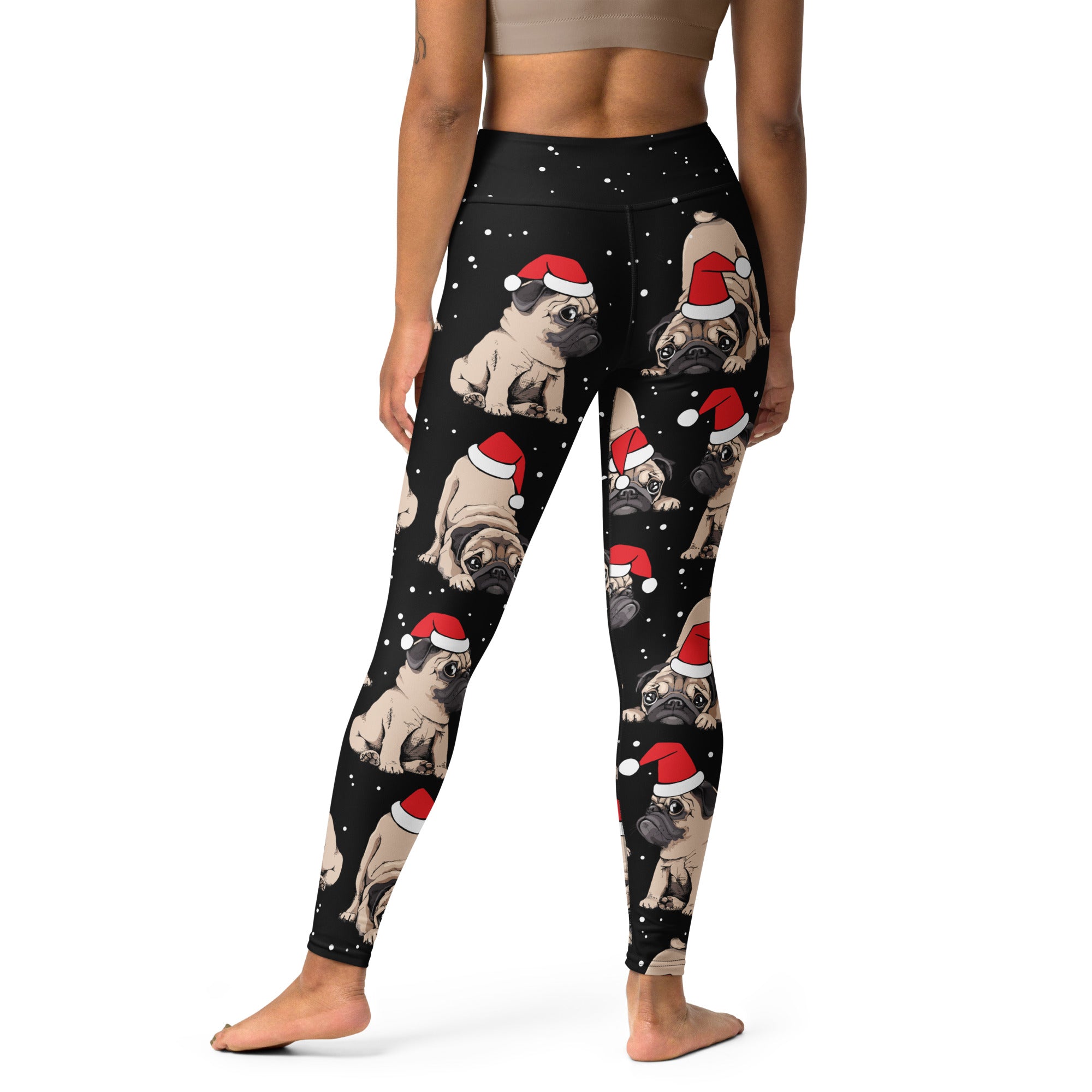 Christmas Pugs Yoga Leggings