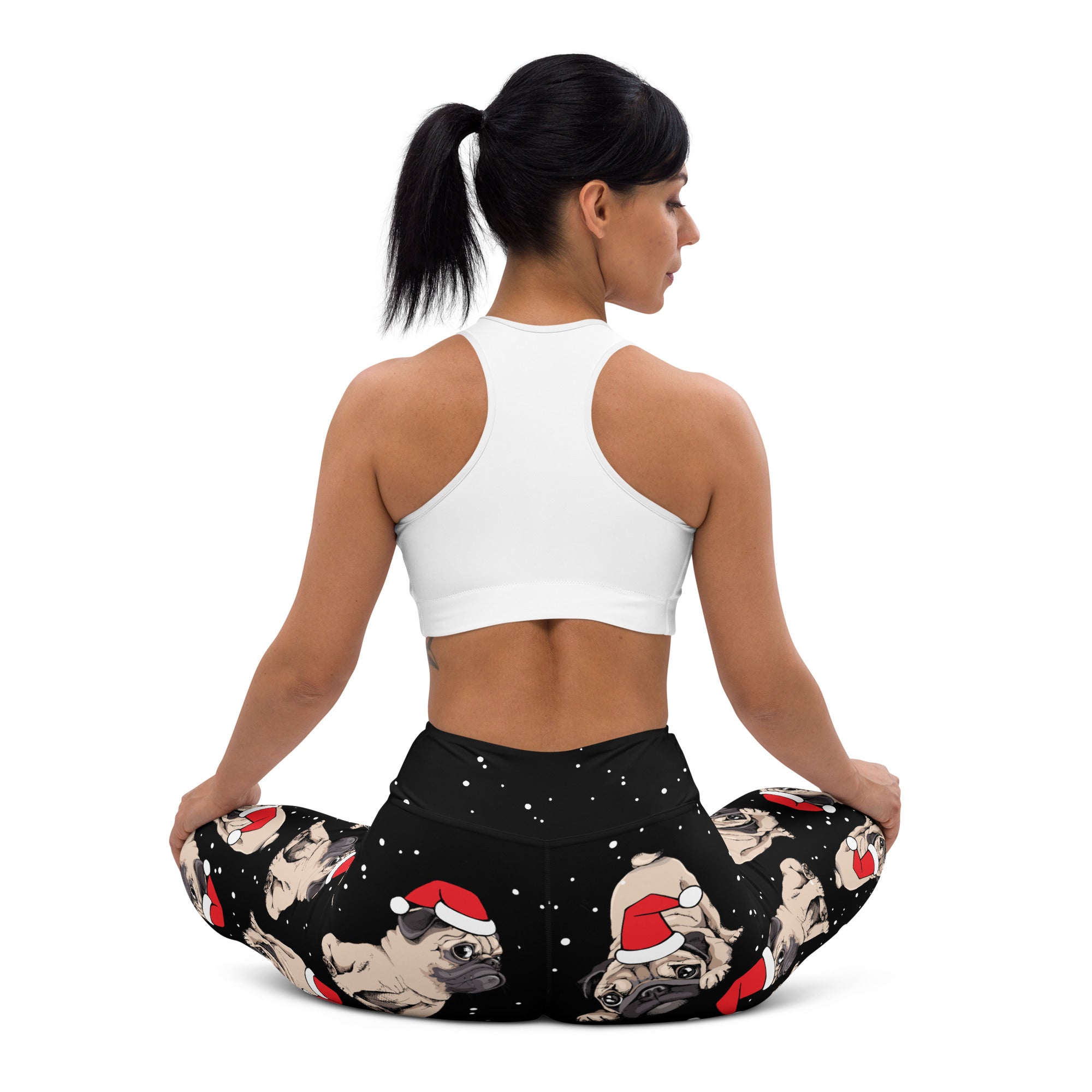 Christmas Pugs Yoga Leggings