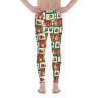 Christmas Stamps Men's Leggings