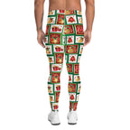 Christmas Stamps Men's Leggings
