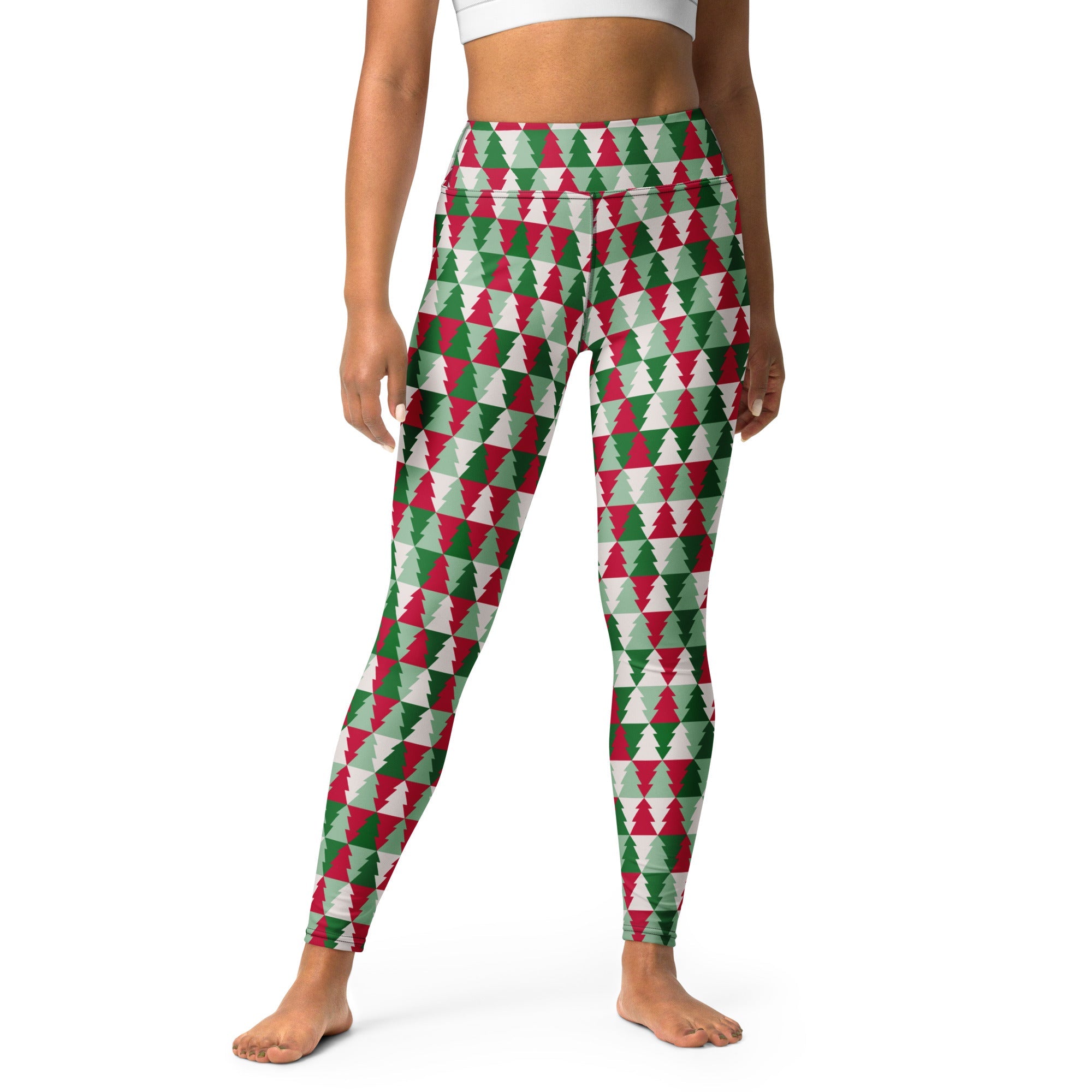 Christmas Tree Pattern Yoga Leggings