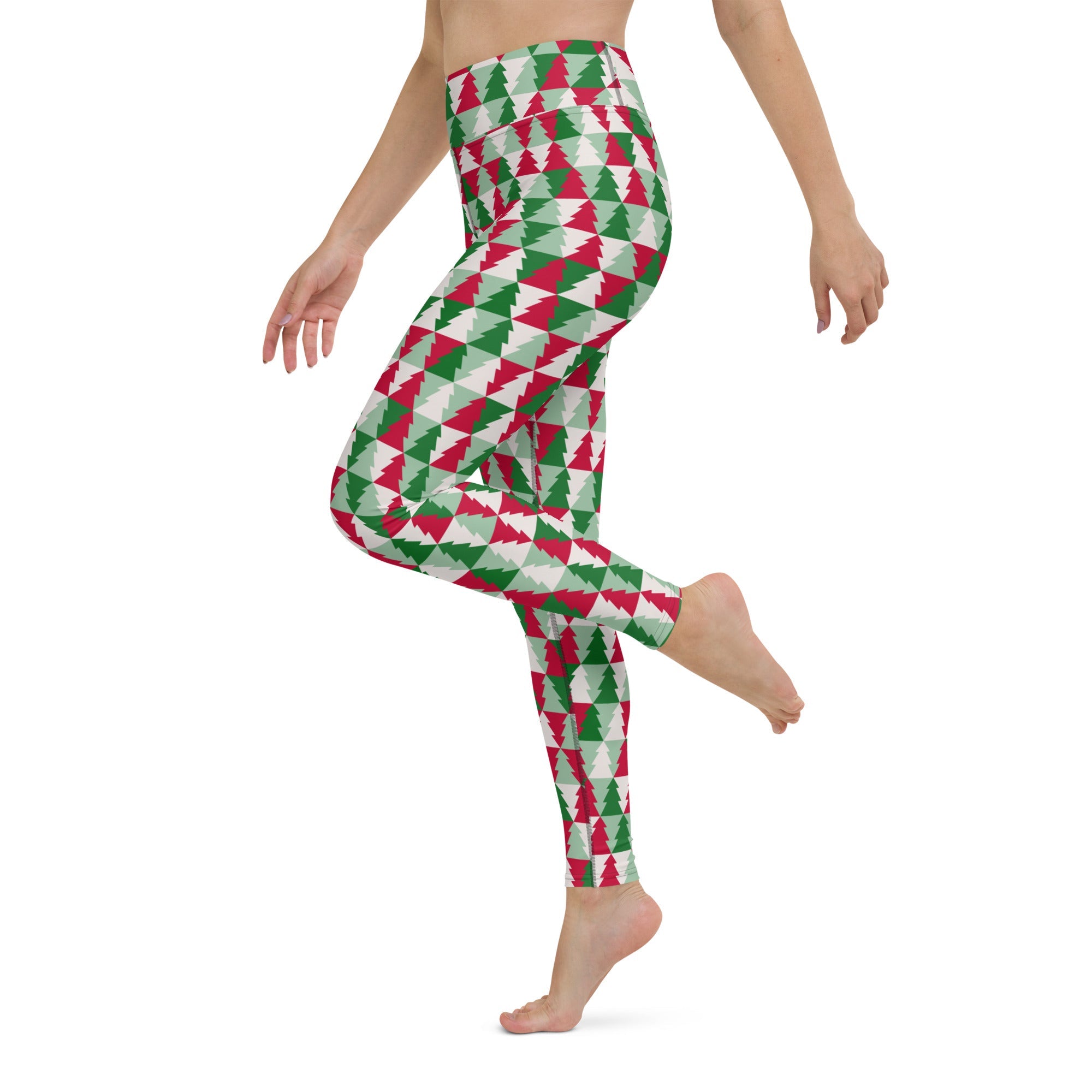 Christmas Tree Pattern Yoga Leggings