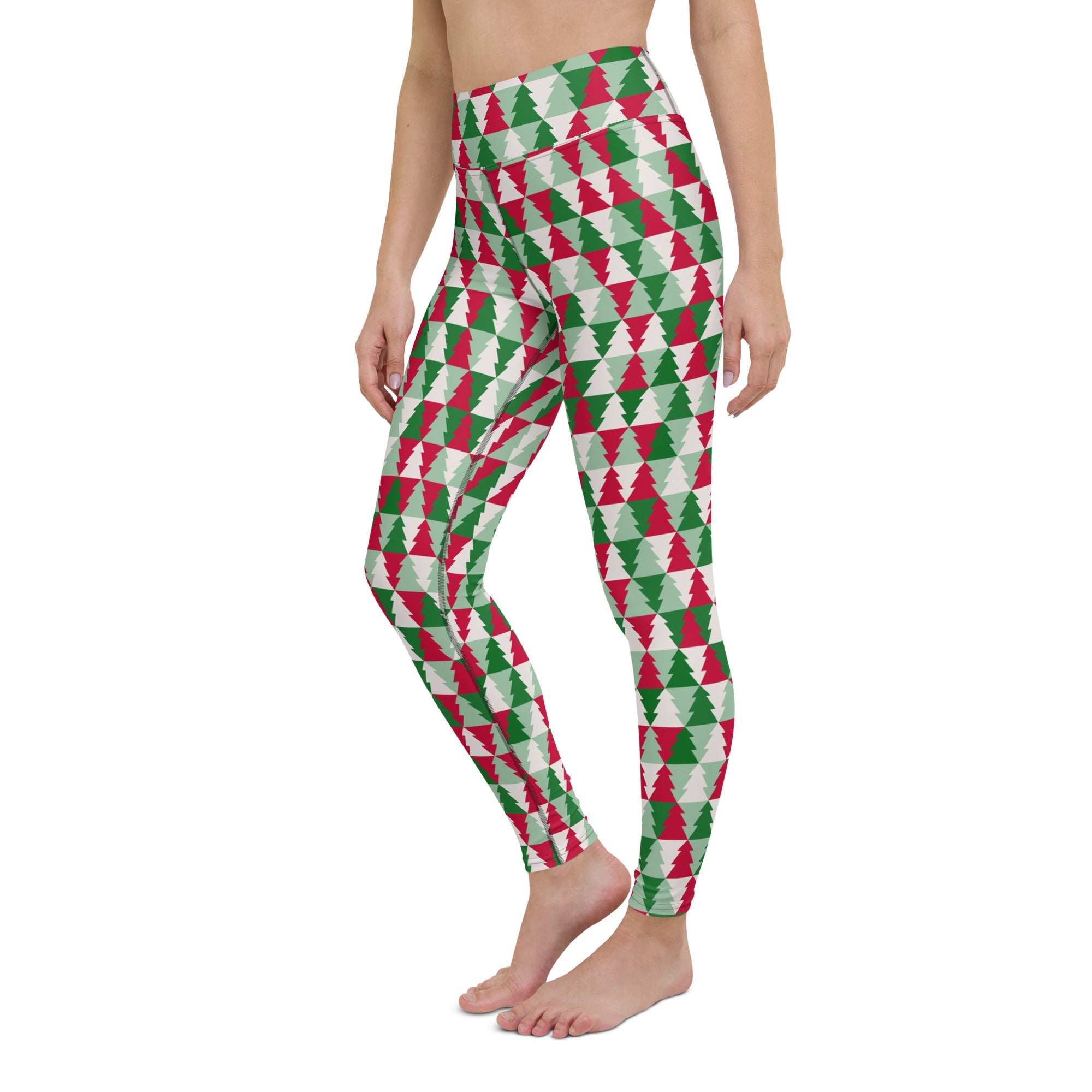 Christmas Tree Pattern Yoga Leggings