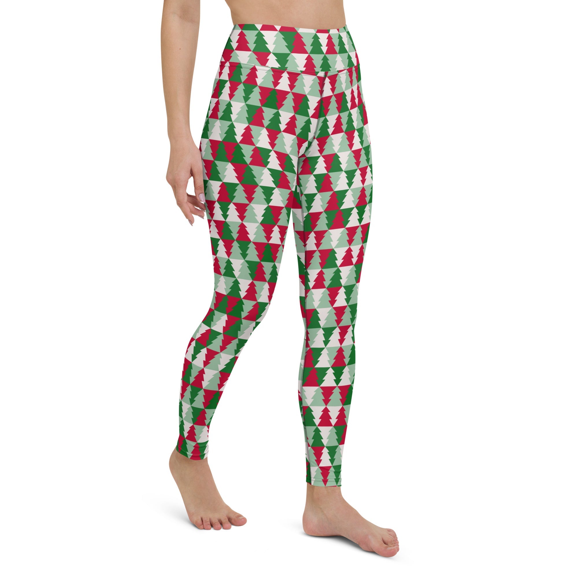 Christmas Tree Pattern Yoga Leggings