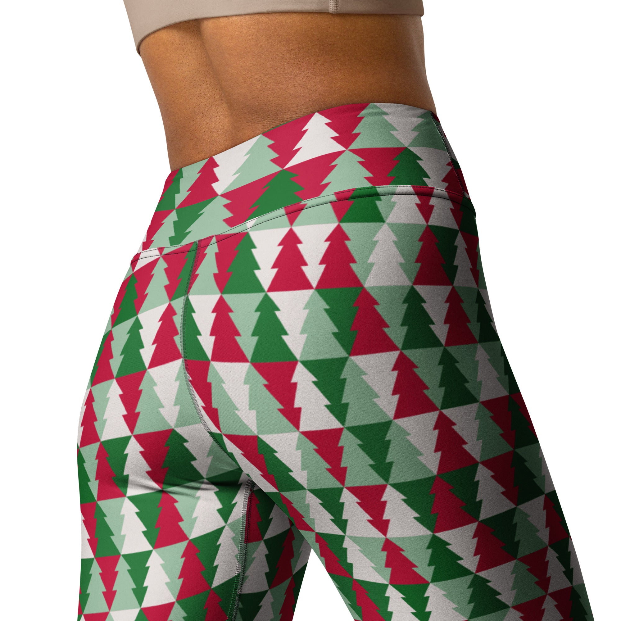 Christmas Tree Pattern Yoga Leggings